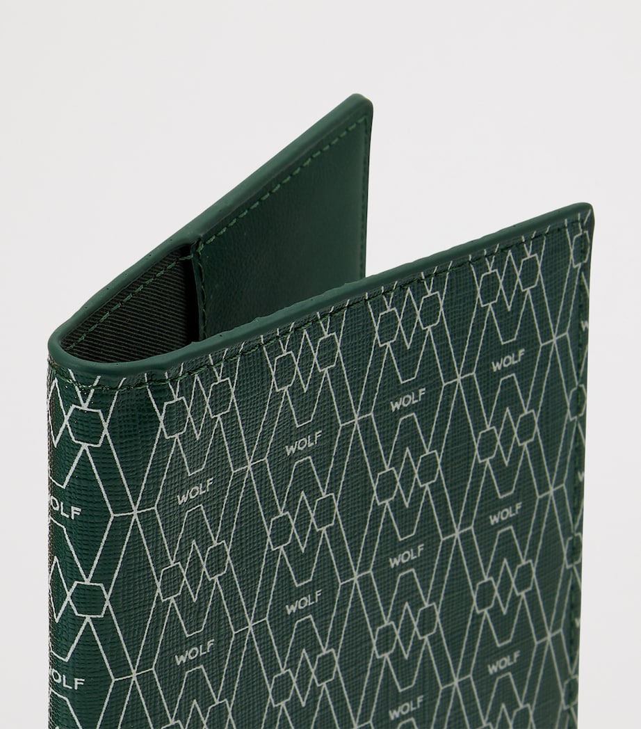 Vegan Signature Passport Sleeve GREEN Image 5