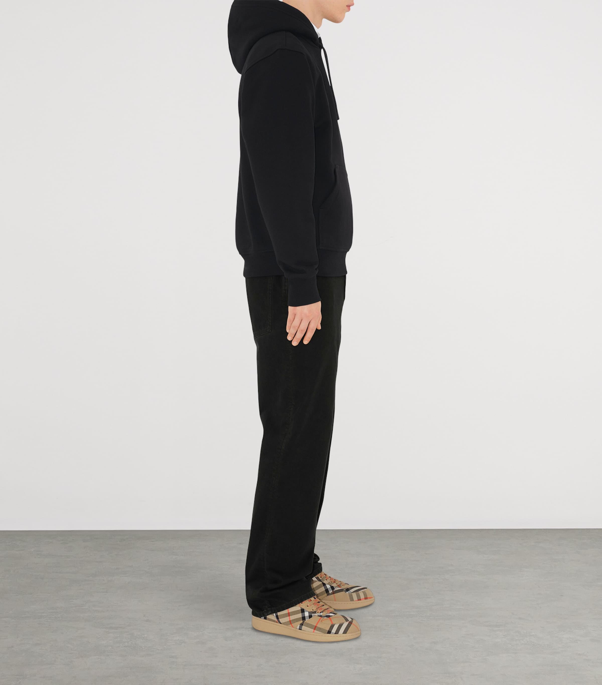 Check Label Hoodie BLACK Image 3