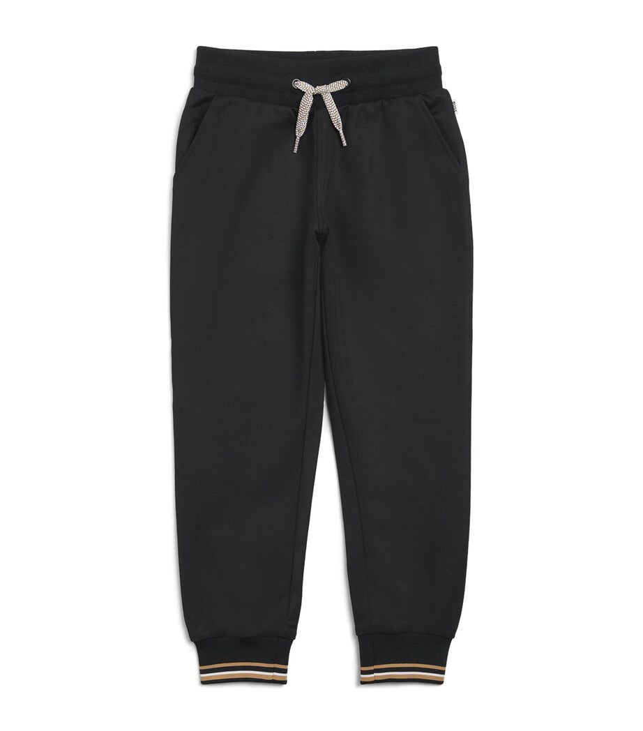 Cotton-Blend Sweatpants (4-16 Years) BLACK Image 1