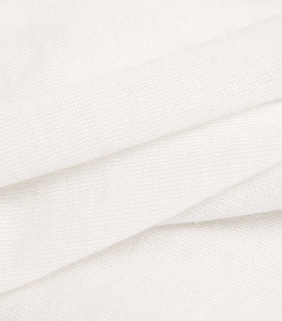 Superfine Cashmere Crew-Neck Sweater HA0327 ZINC WHITE Image 5