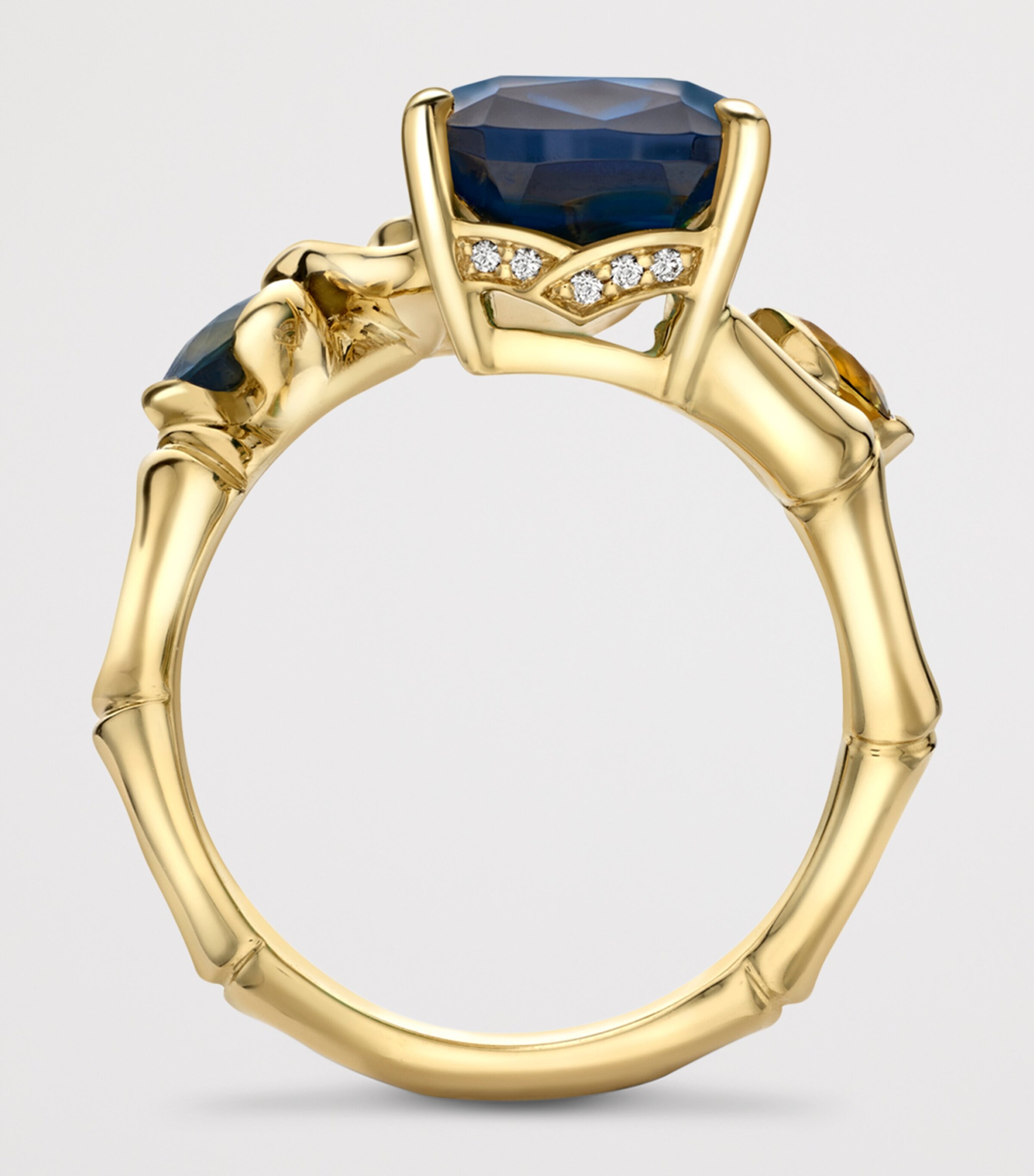 Boodles Yellow Gold, Diamond and Gemstone The Palace Collection Queen Charlotte's Cottage Gemini Ring Gold Image 3