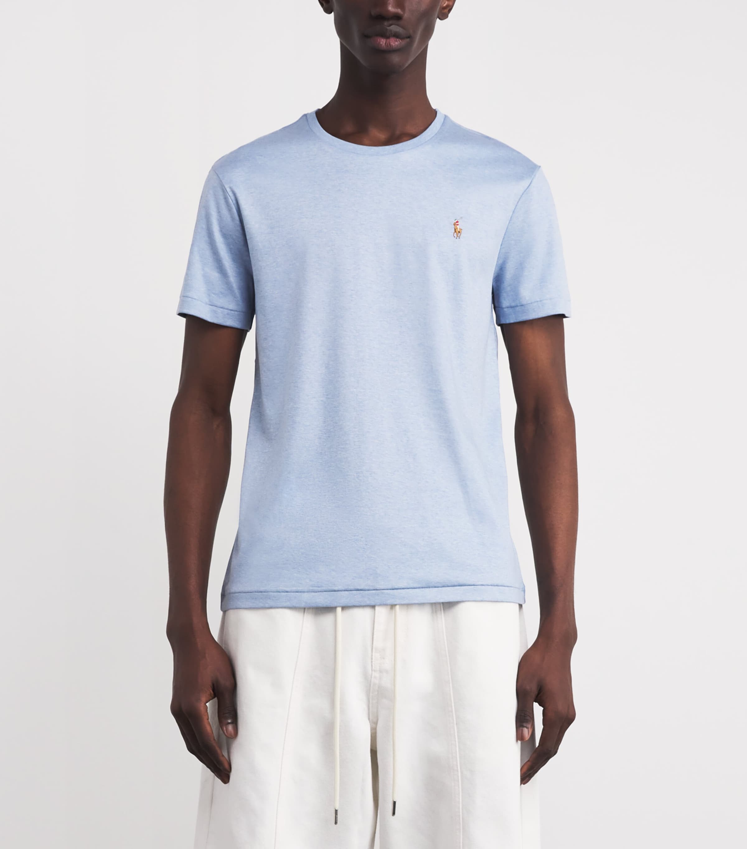 Pima Cotton Logo T-Shirt ISLE HEATHER Image 3