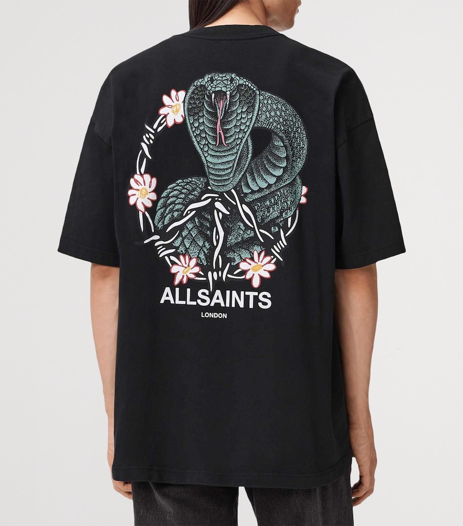 Organic Cotton Snakebite T-Shirt WASHED BLACK Image 6