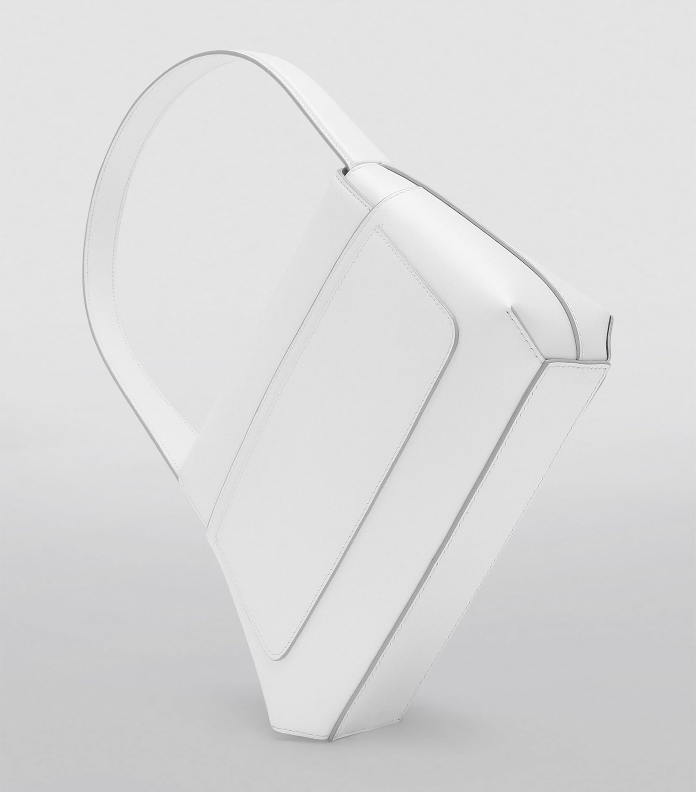 Leather DG Logo Shoulder Bag 80002-OPTICAL WHITE Image 5