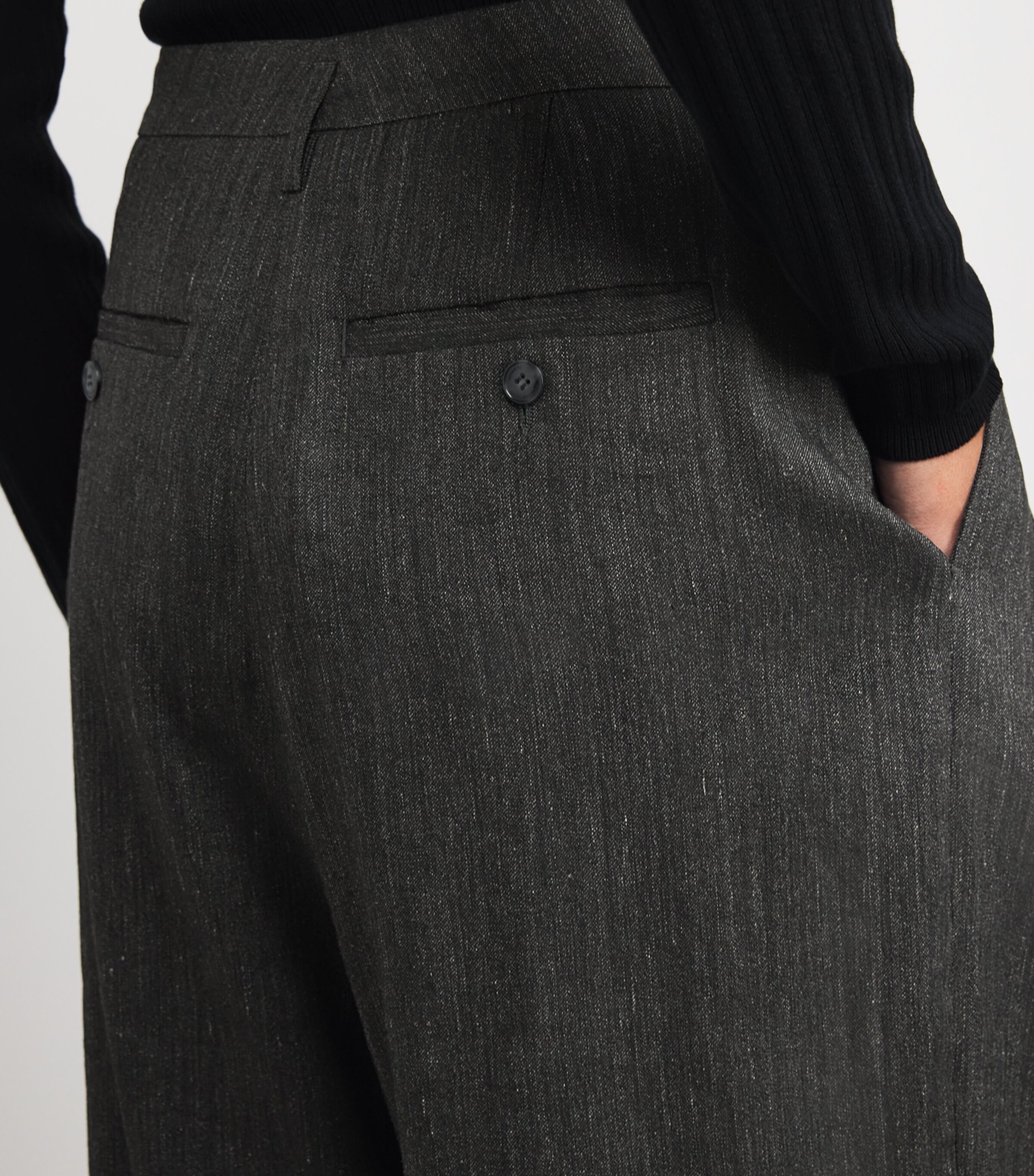 Herskind Womens Bowie Relaxed Trousers Dark Grey Image 3