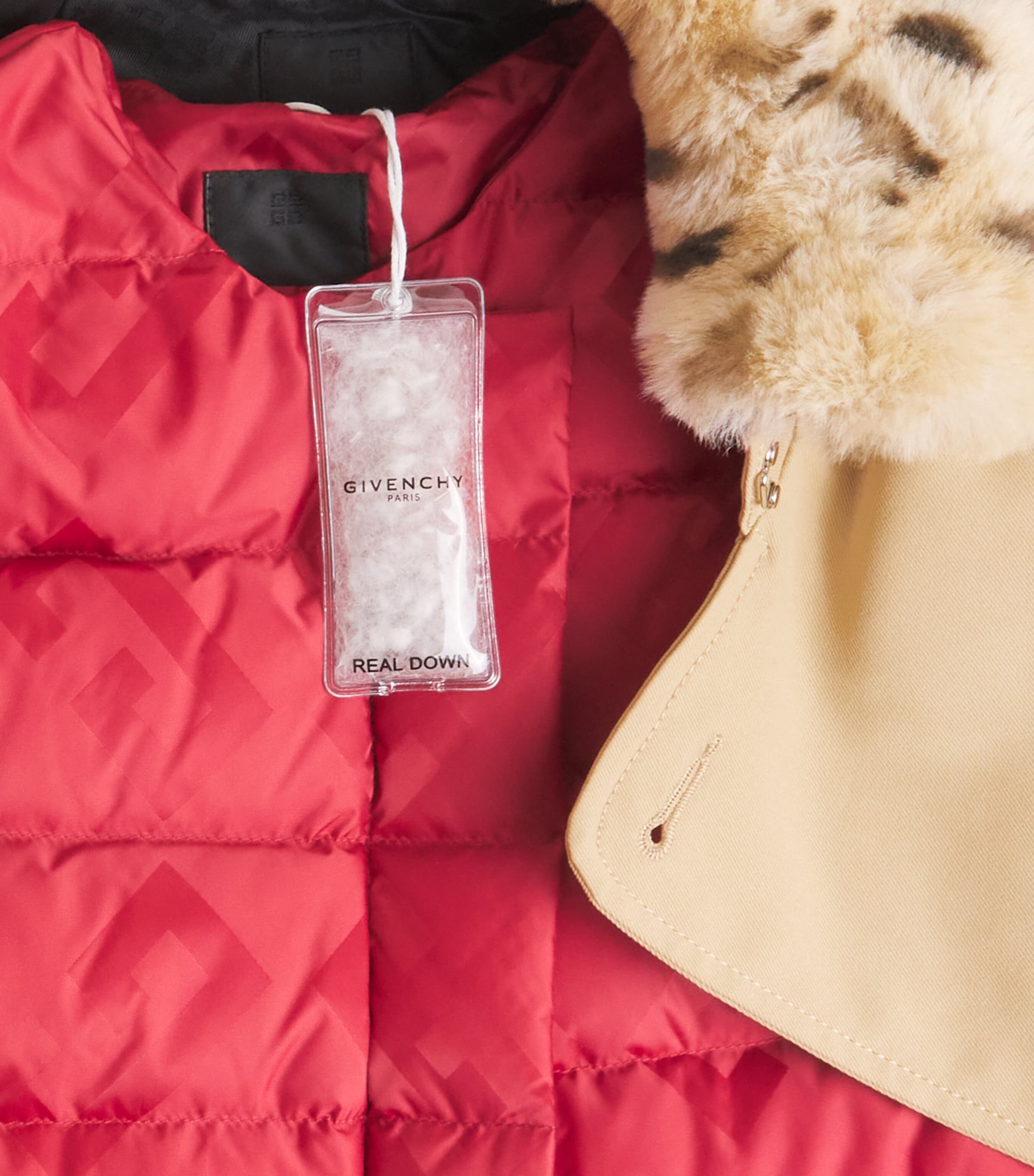 Faux Fur-Collar Trench Coat (5-12 Years) SAND Image 3