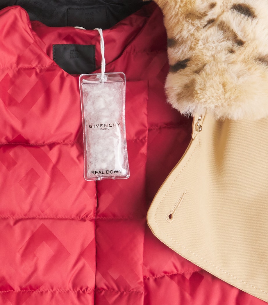 Faux Fur-Collar Trench Coat (5-12 Years) SAND Image 3