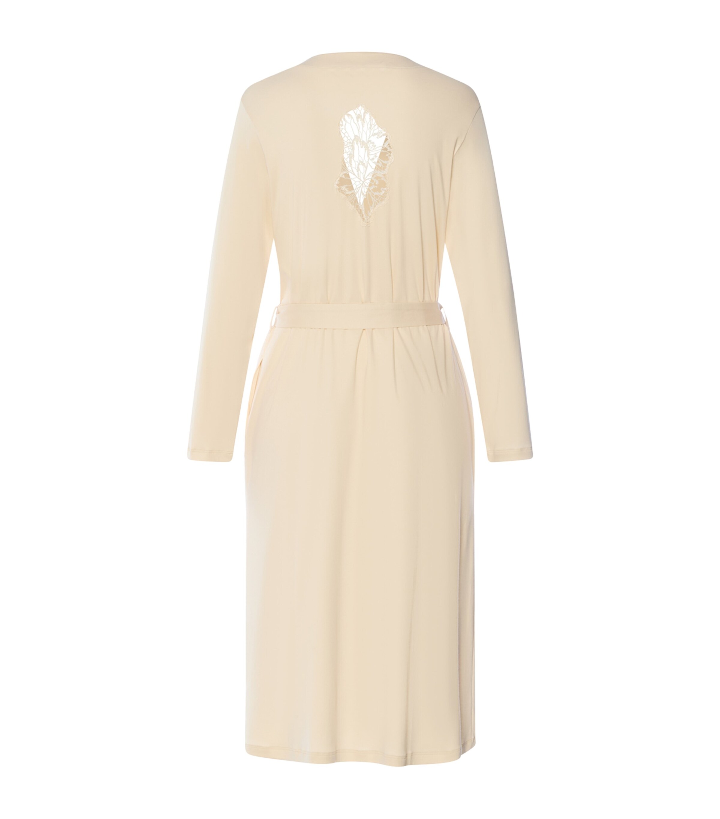 Hanro Womens Cotton Belen Robe Summer Sand Image 5