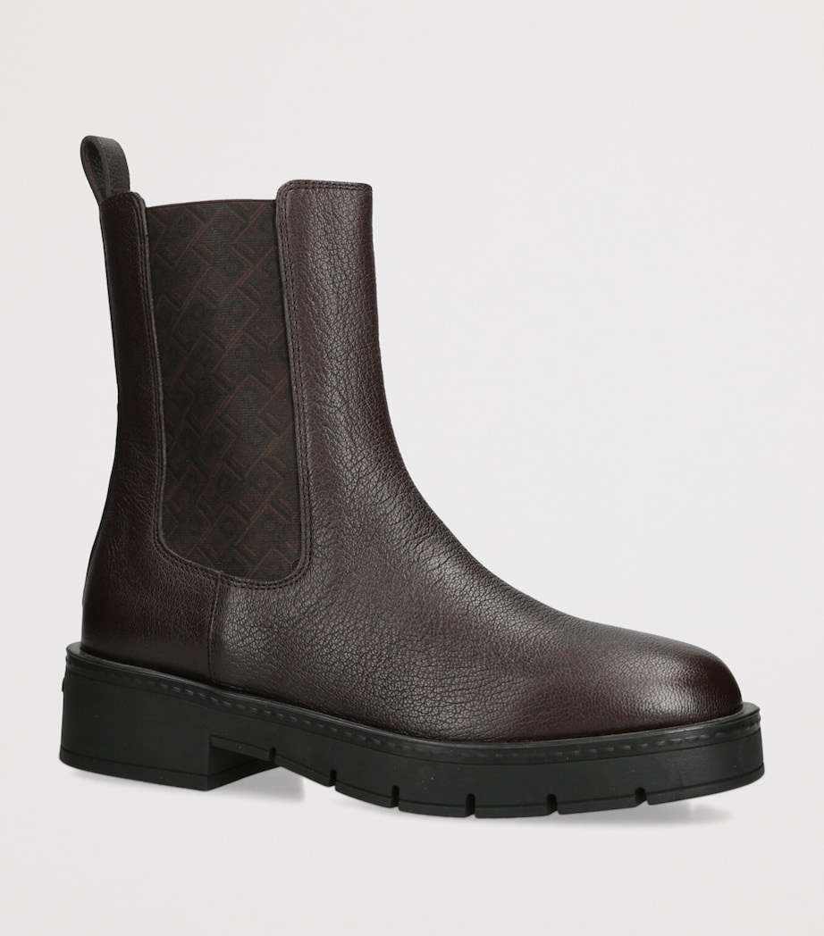 Leather Mohave Chelsea Boots BROWN Image 3