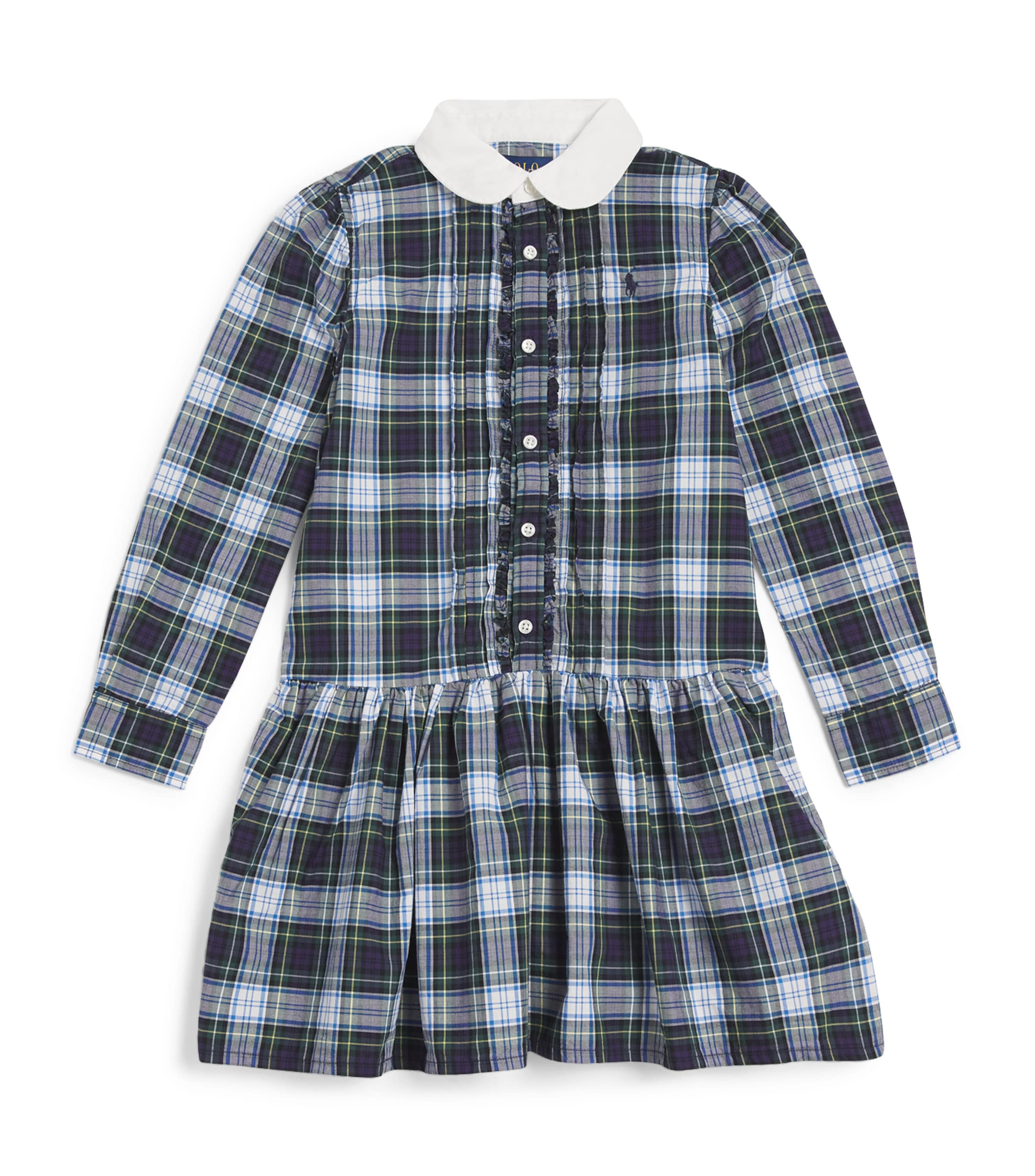 Shop Ralph Lauren Cotton Plaid Shirt Dress