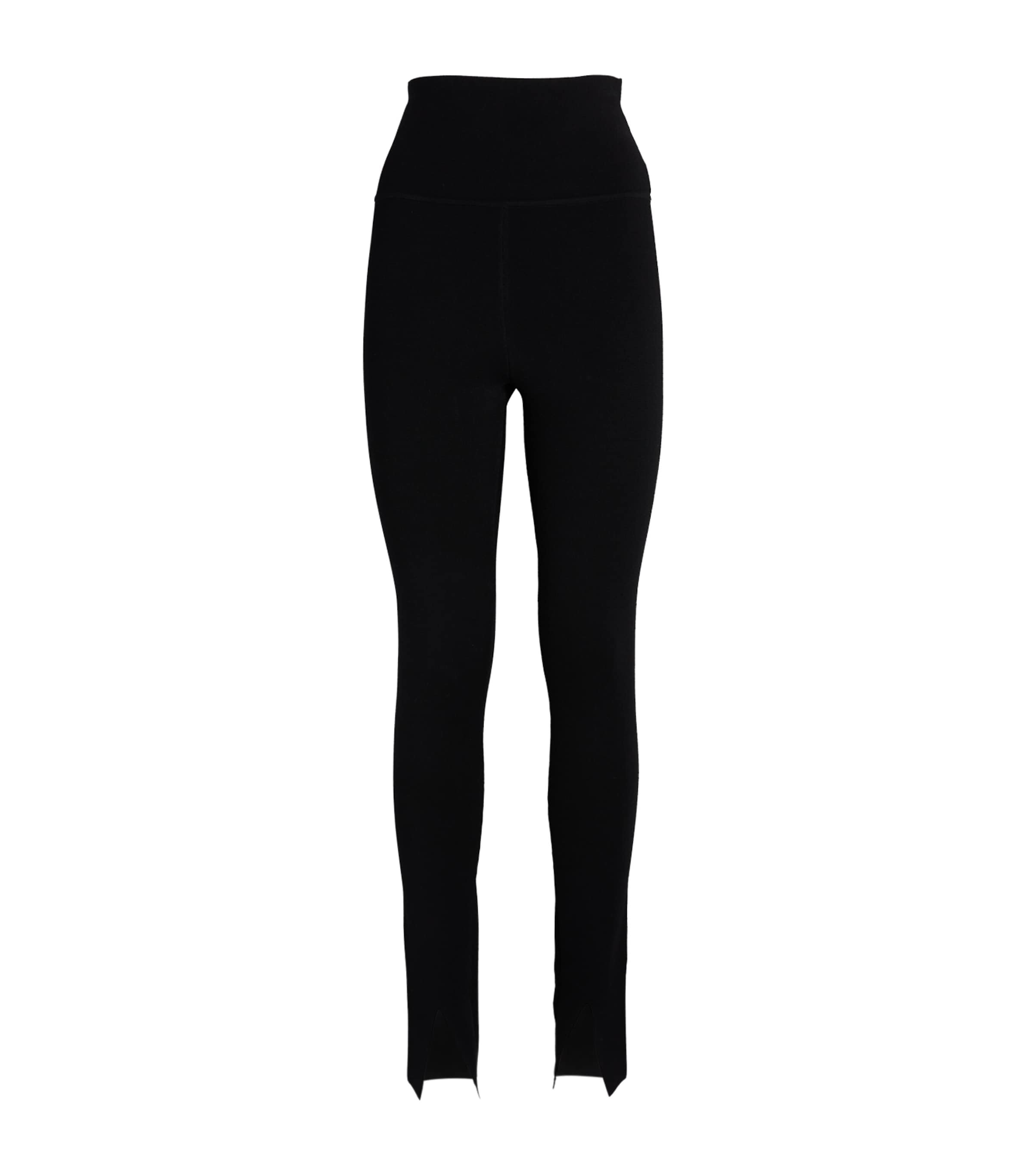 Victoria Beckham Vb Body Split-front Leggings In Black