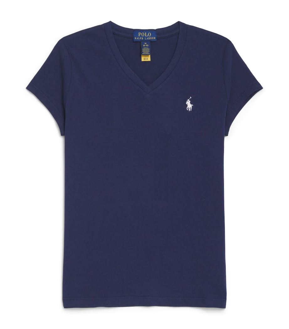 Ralph Lauren Kids Cotton Polo Pony T-Shirt (6-14 Years) Newport Navy Image 1