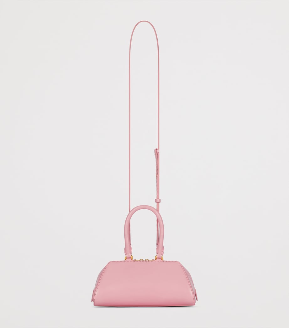 Mini Leather Antigona Cube East-West Top-Handle Bag FLAMINGO Image 4