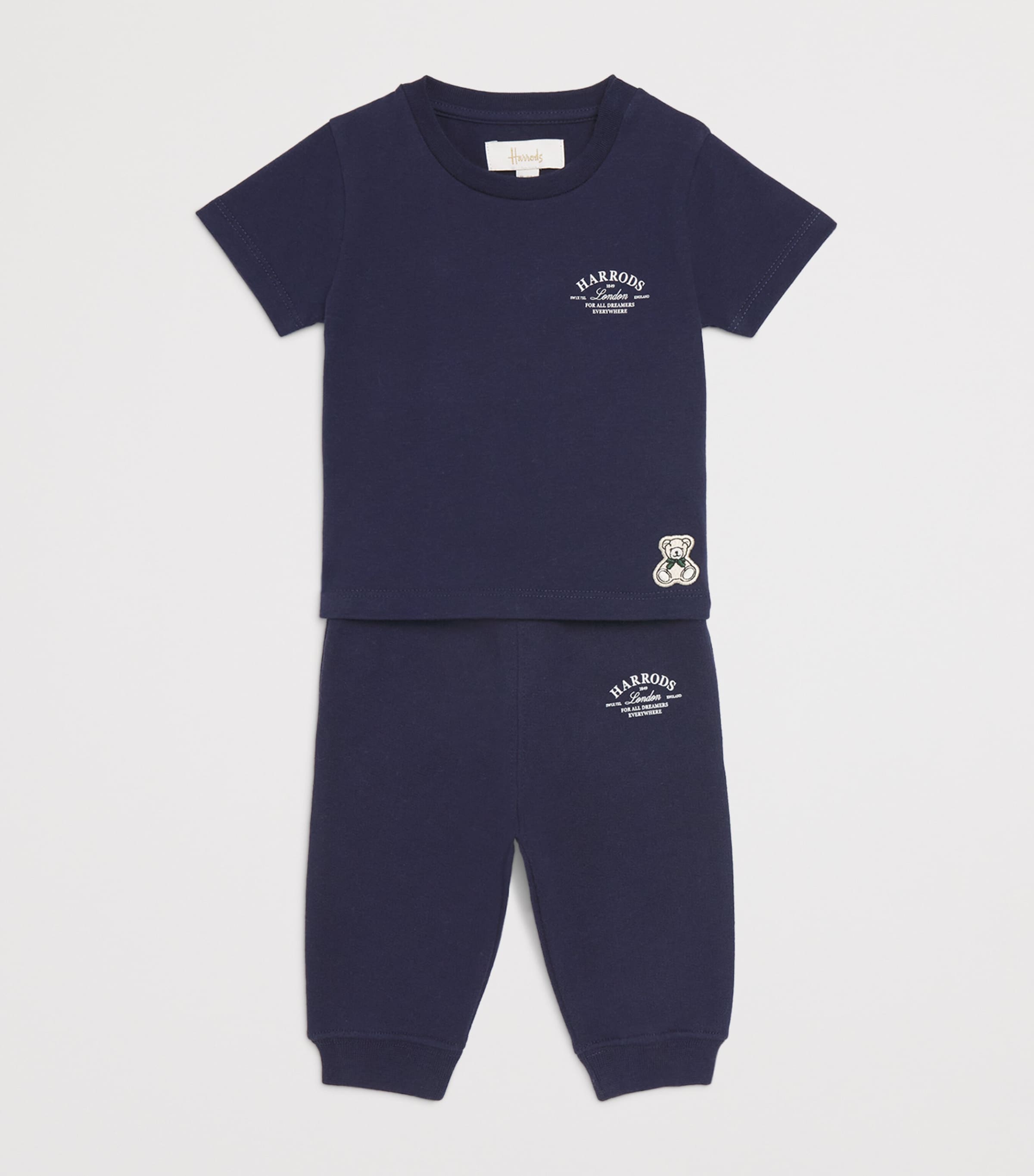 Cotton Logo T-Shirt (0-18 Monhs) NAVY Image 3