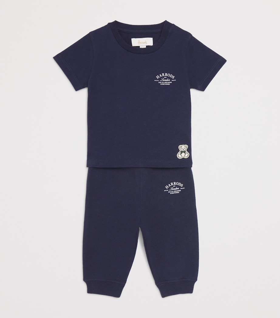 Cotton Logo T-Shirt (0-18 Monhs) NAVY Image 3