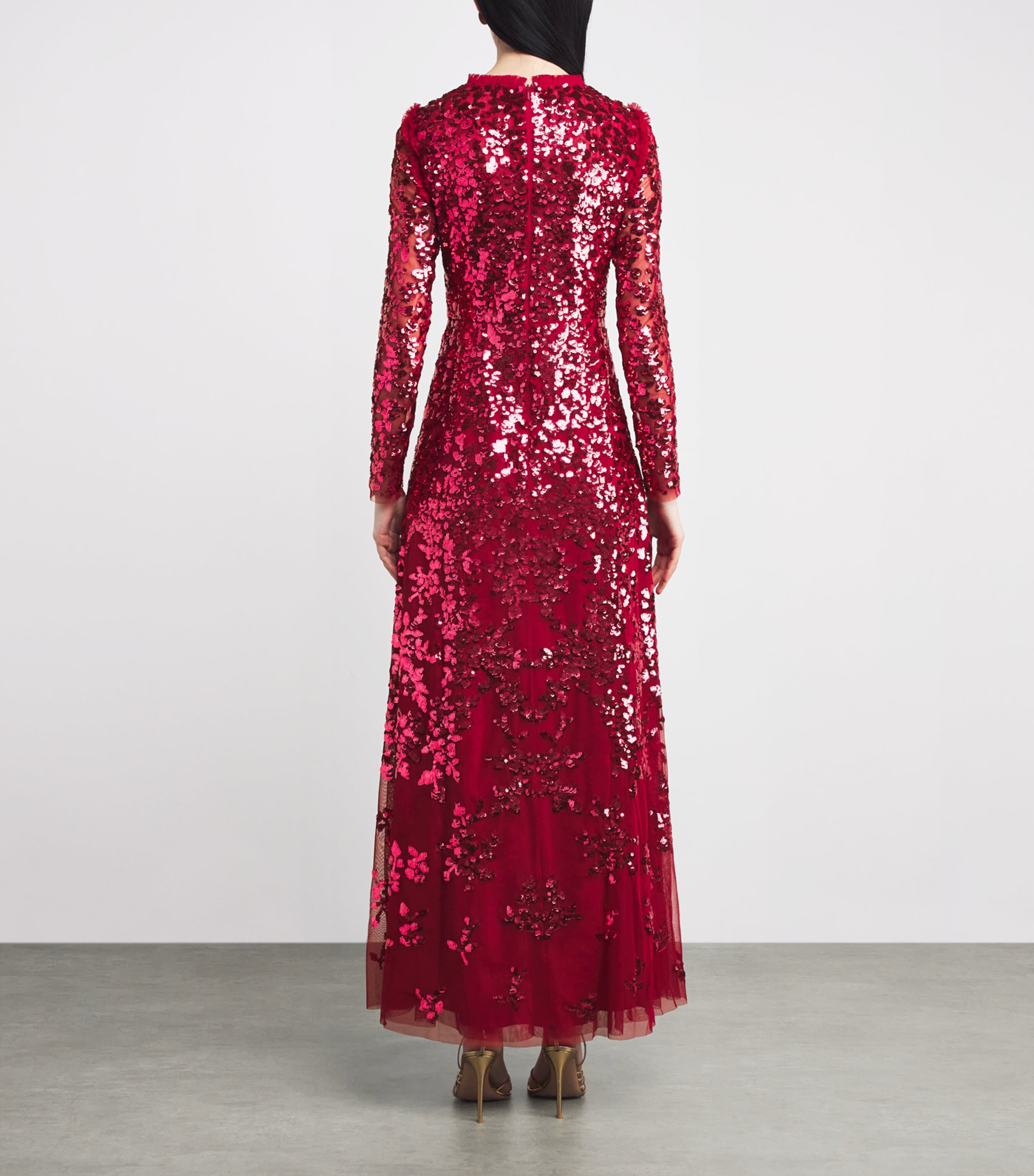 Embellished Rosanna Maxi Dress 77966618 RED Image 3