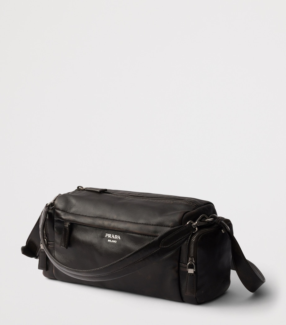 Prada Nappa Leather Shoulder Bag Brown Image 2