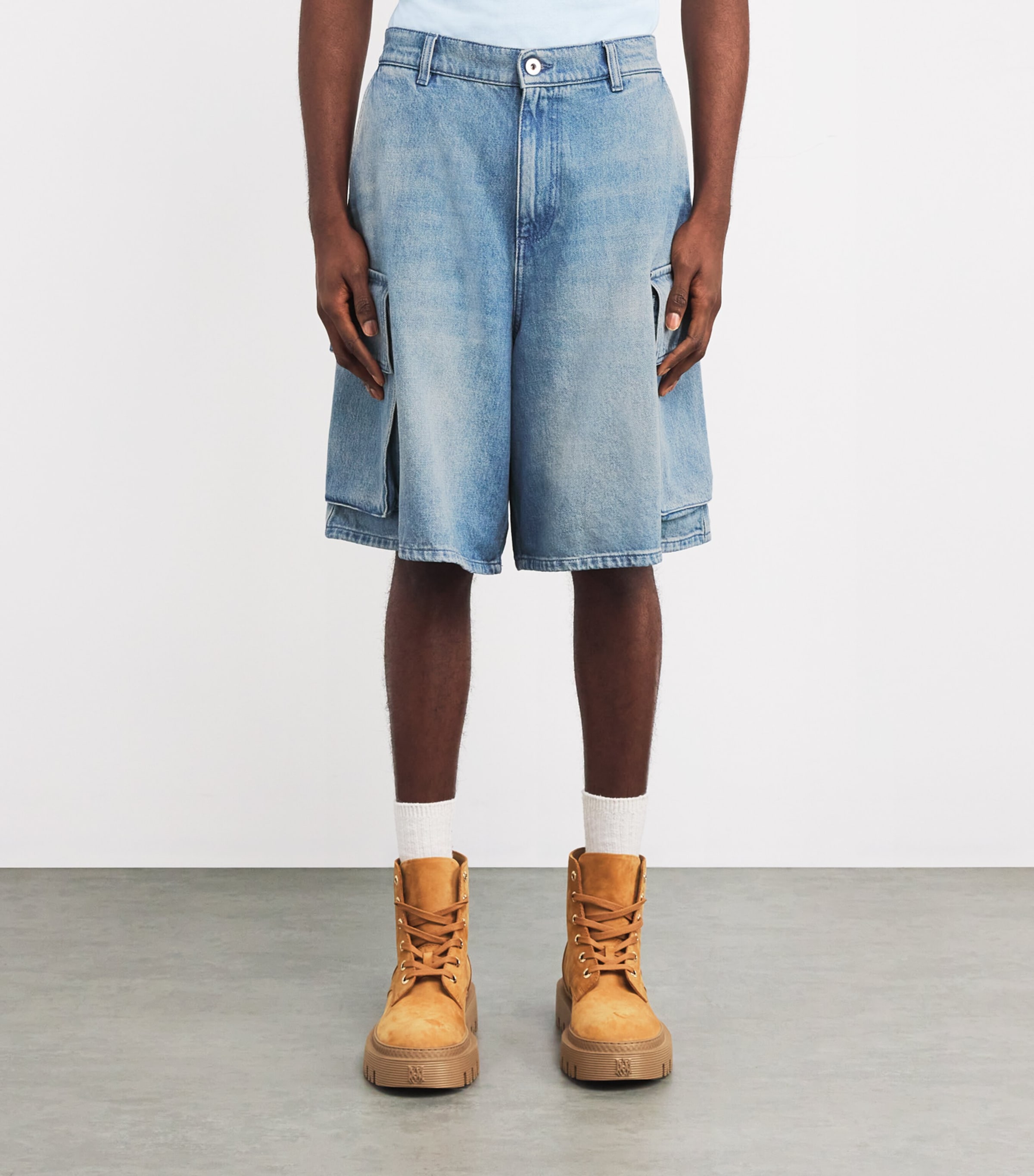 JW Anderson Denim Cargo Shorts | Harrods US