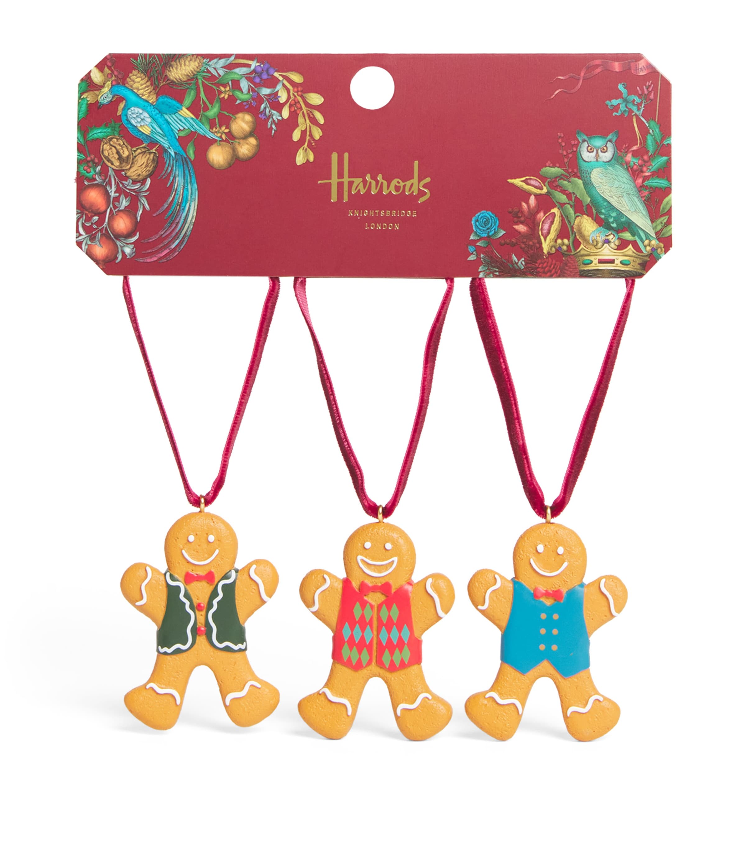 Harrods Gingerbread Man Tree Decorations In Multi