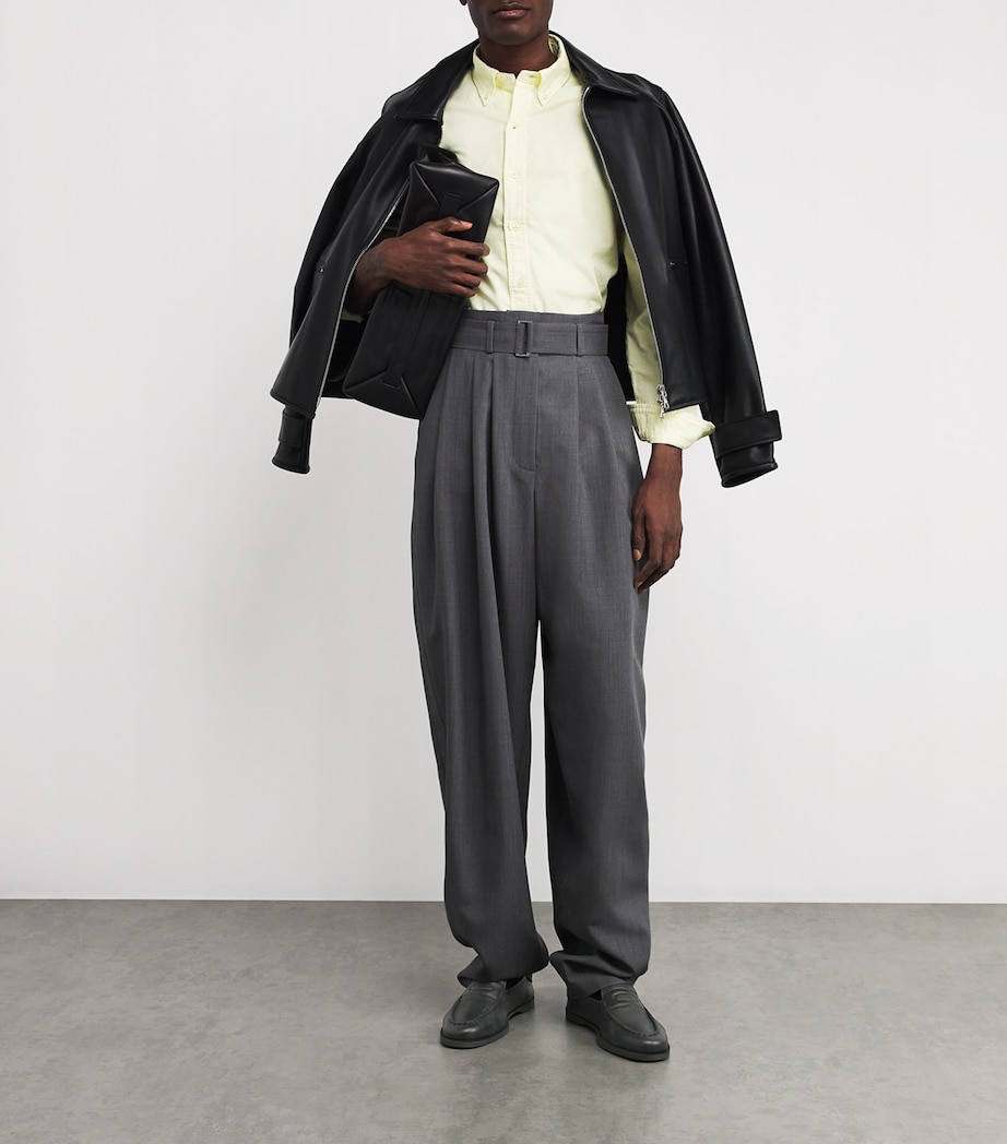 Leather Pace Loafers BLACK Image 6