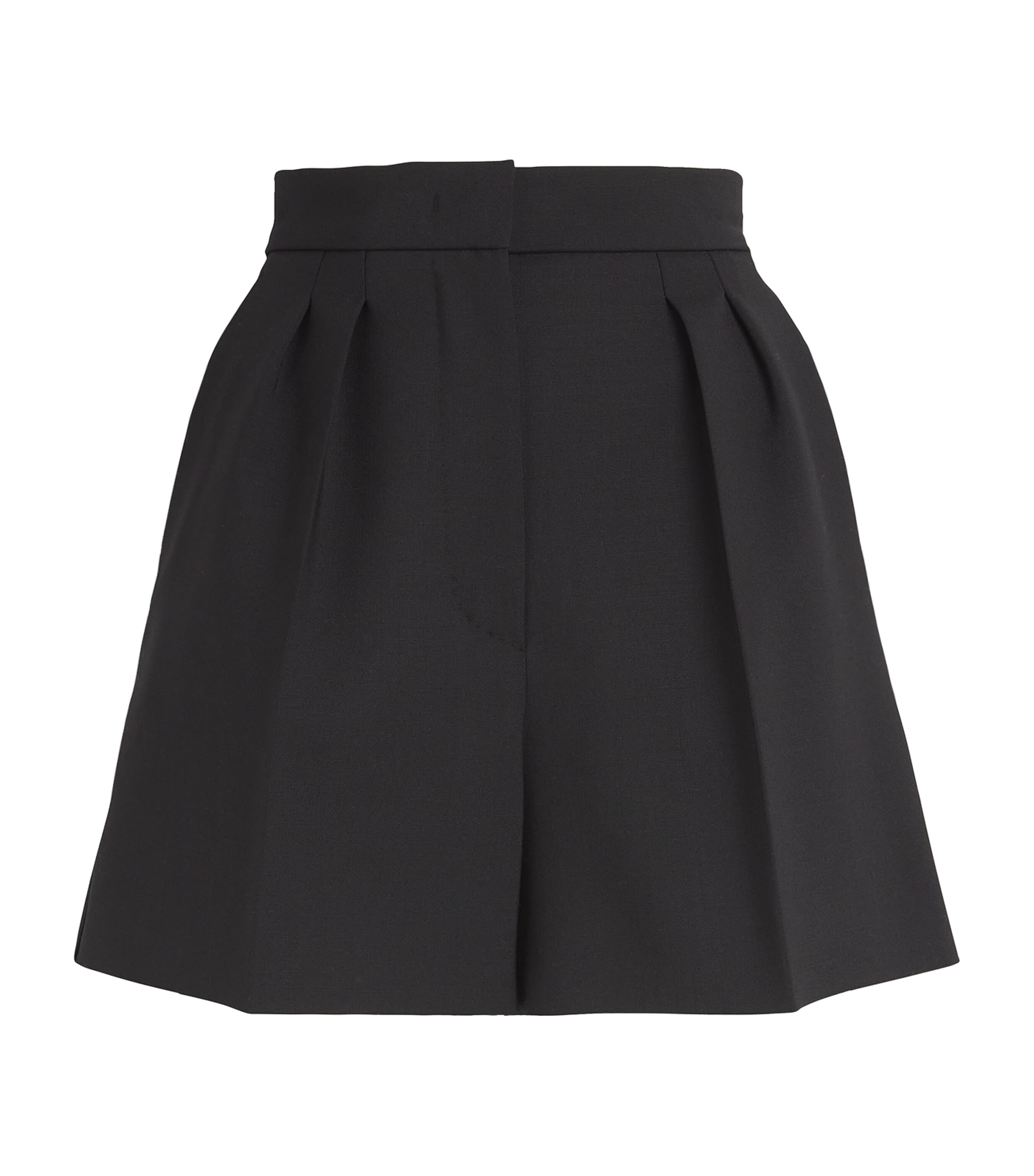 Max Mara Stretch-wool Tailored Shorts In Black