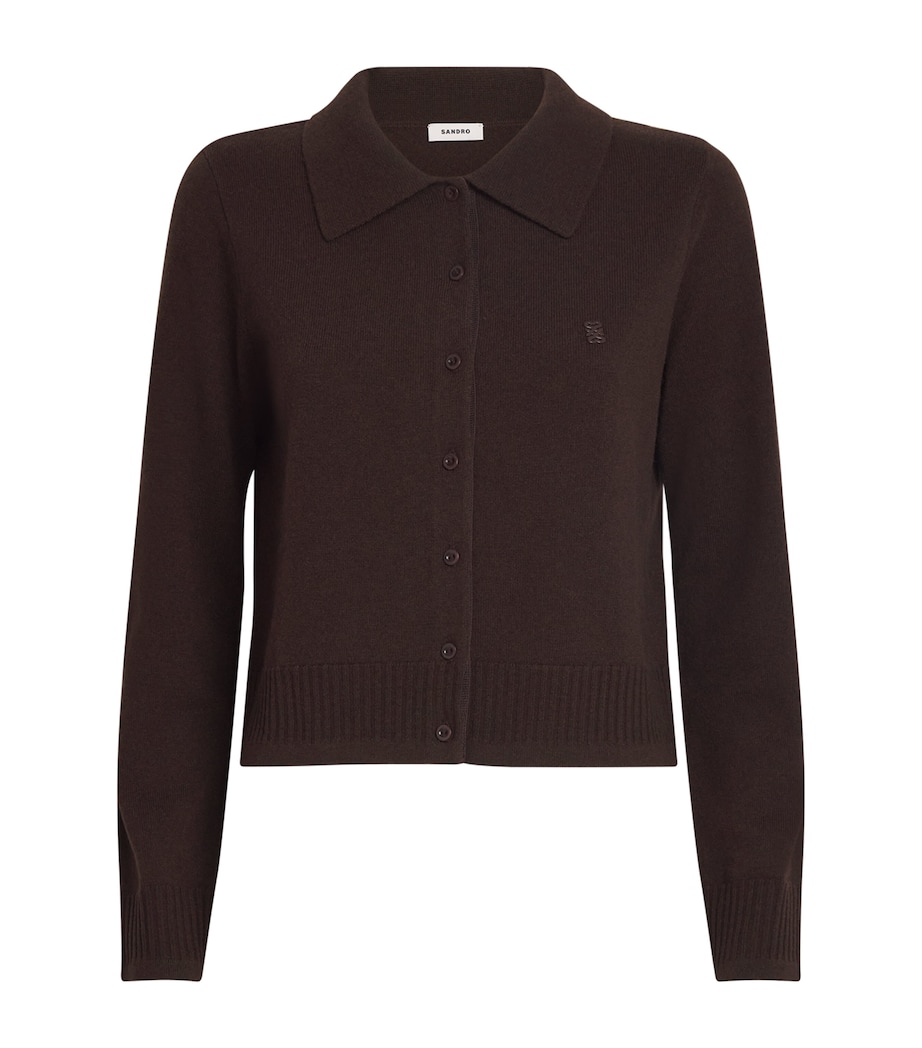 Wool-Cashmere Cardigan CHOCOLATE Image 1