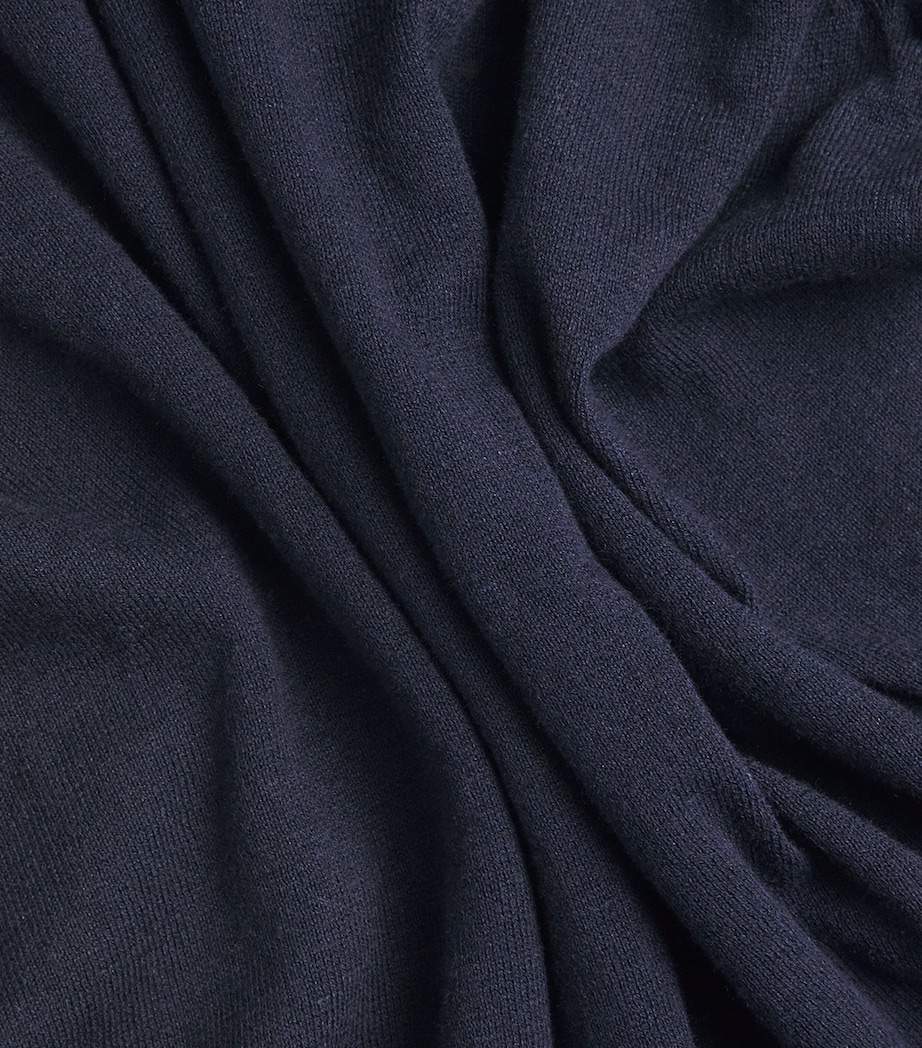 NN07 Mens Cotton-Linen Ryan Polo Shirt Navy Blue Image 6