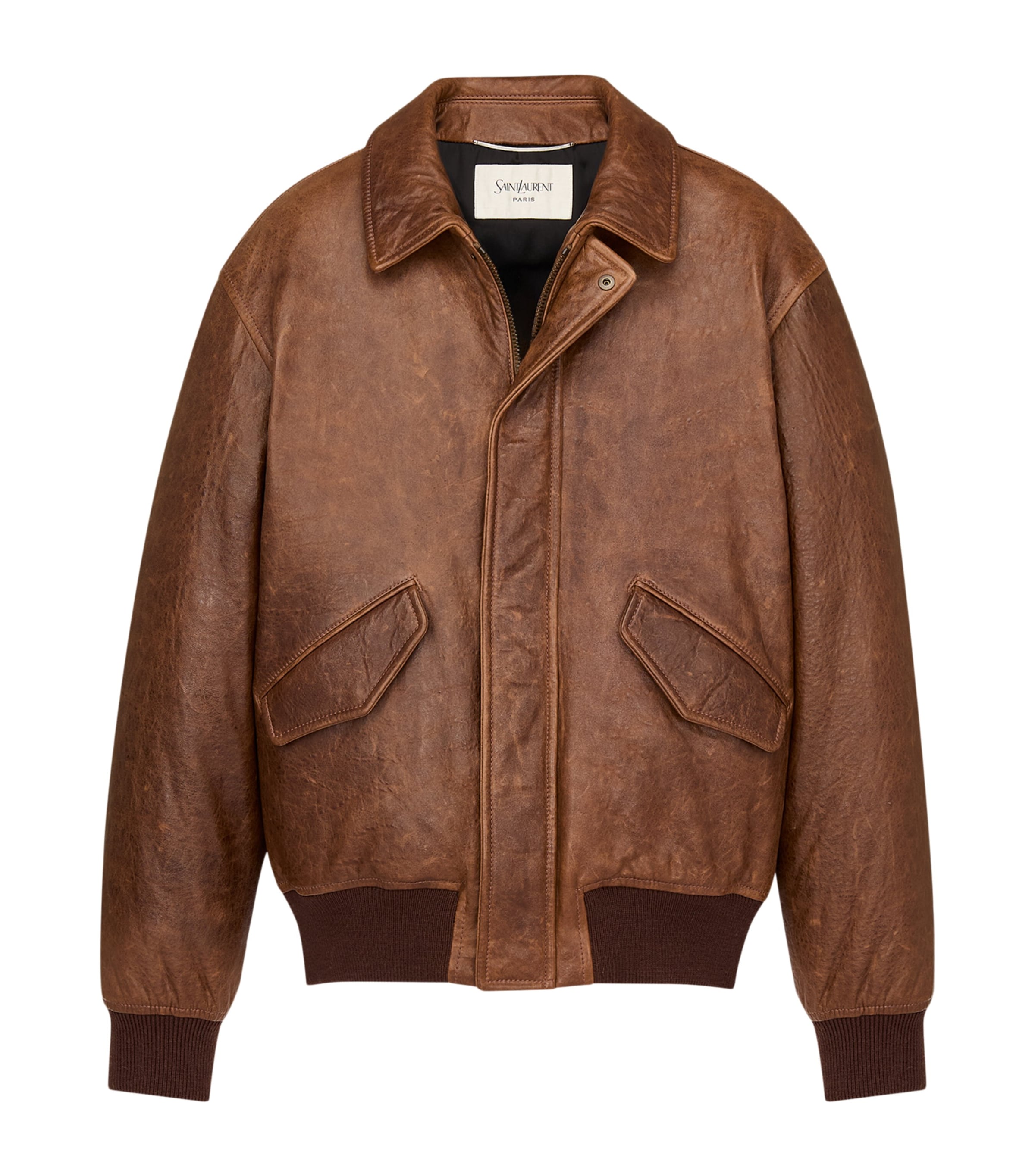 Leather Bomber Jacket 2800 Image 2