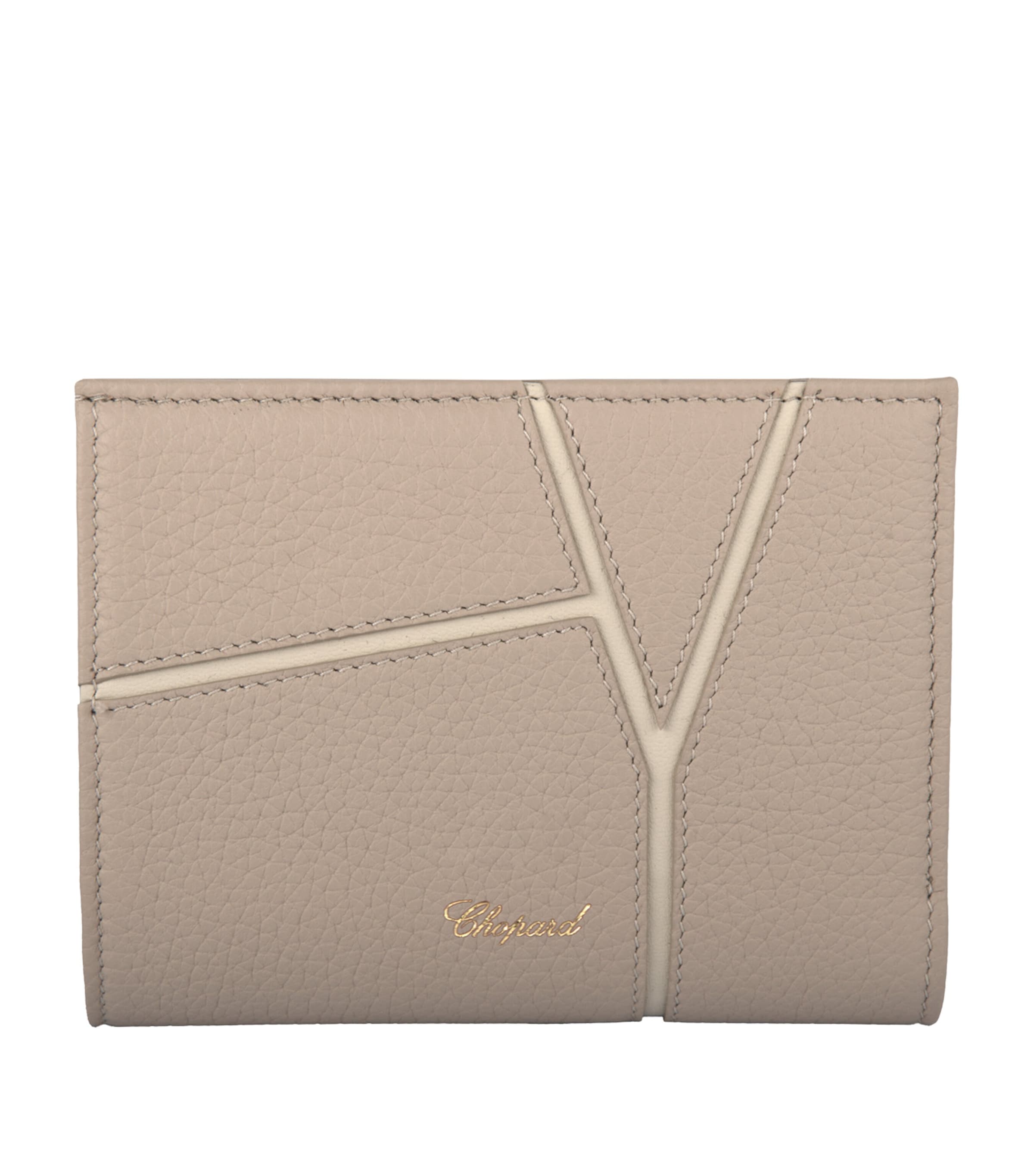 Medium Leather Diamond Wallet GREIGE Image 1