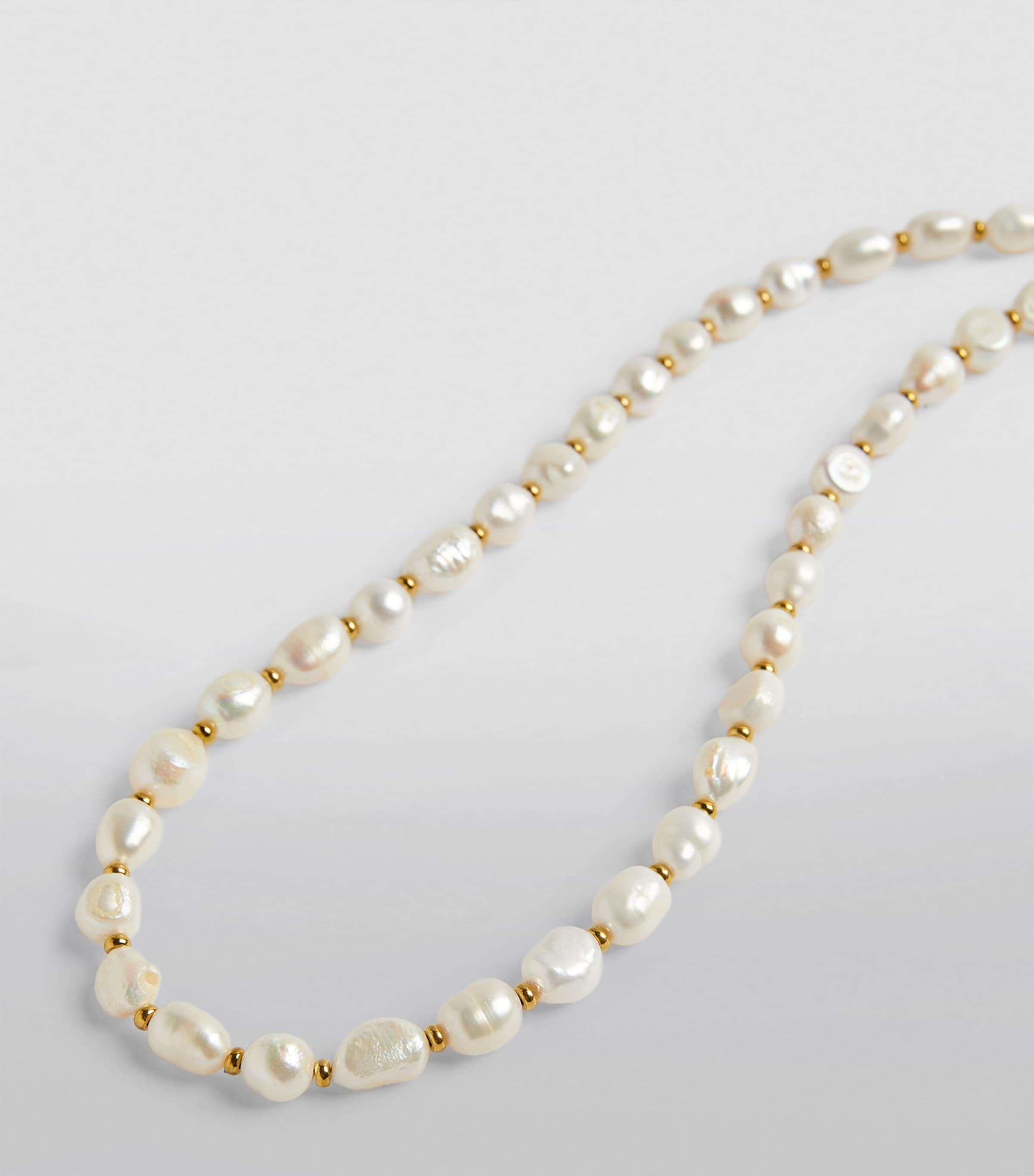 Baroque Pearl Necklace GOLD Image 2