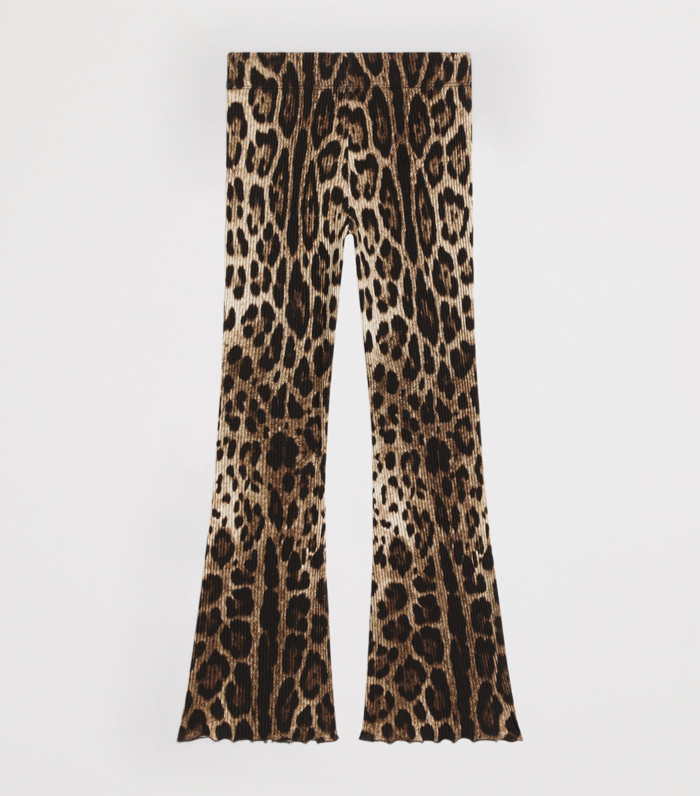Dolce&Gabbana Kids Leopard Flared Leggings (8-12+ Years) Leo New Image 2