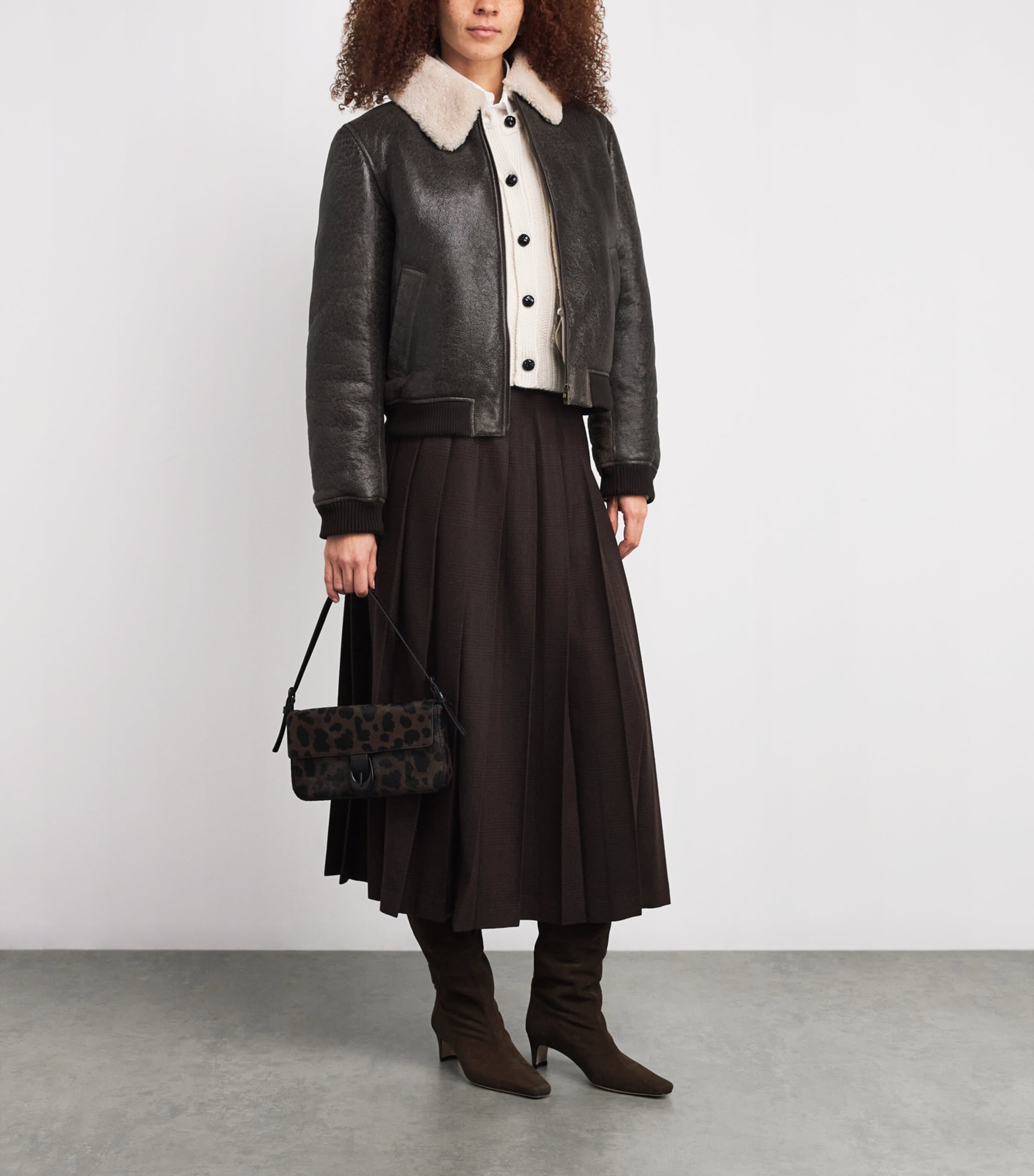 The Shrunken Bomber Jacket CARDAMOM Image 2