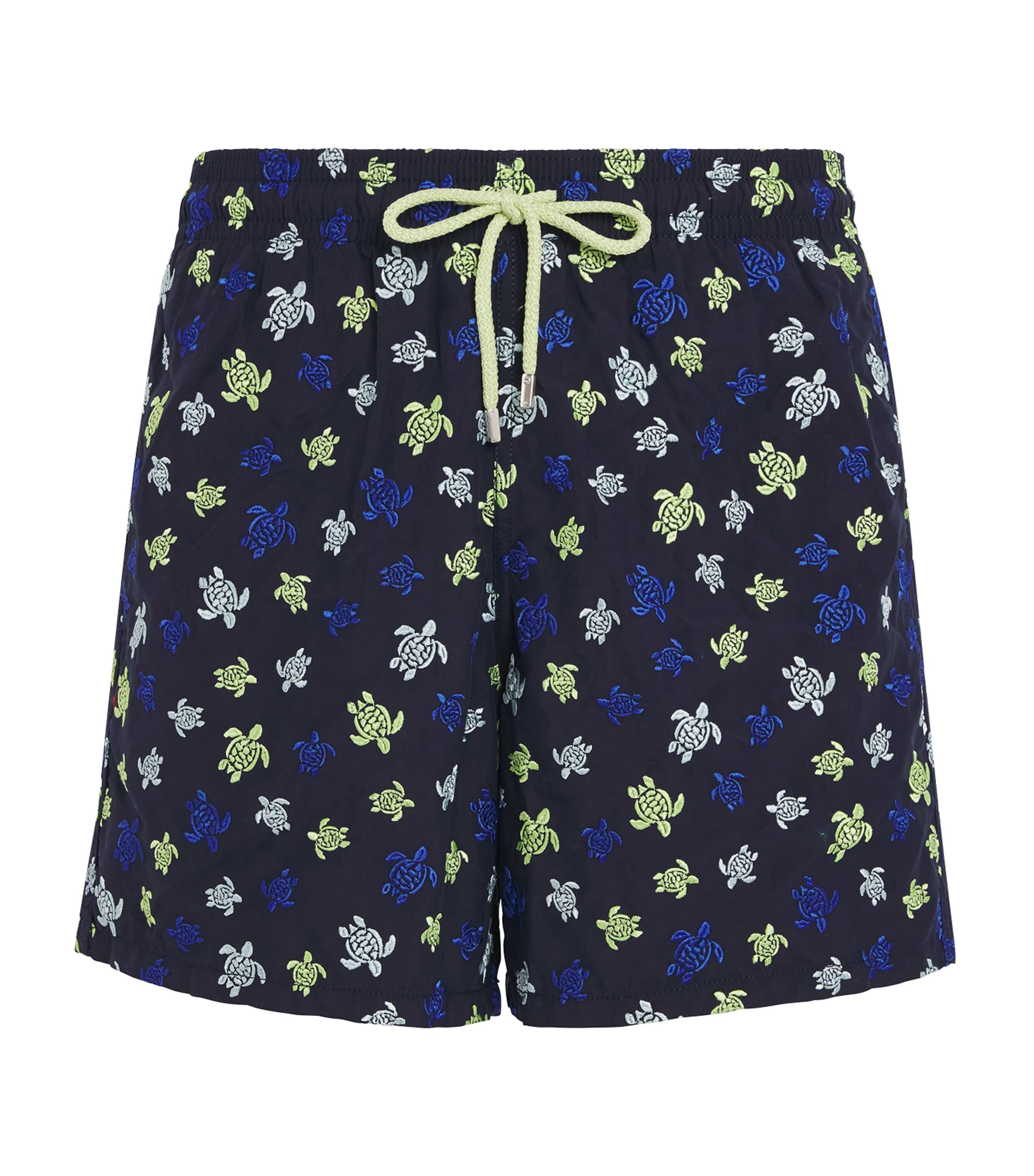 Vilebrequin Turtle Embroidered Mistral Swim Shorts In Blue