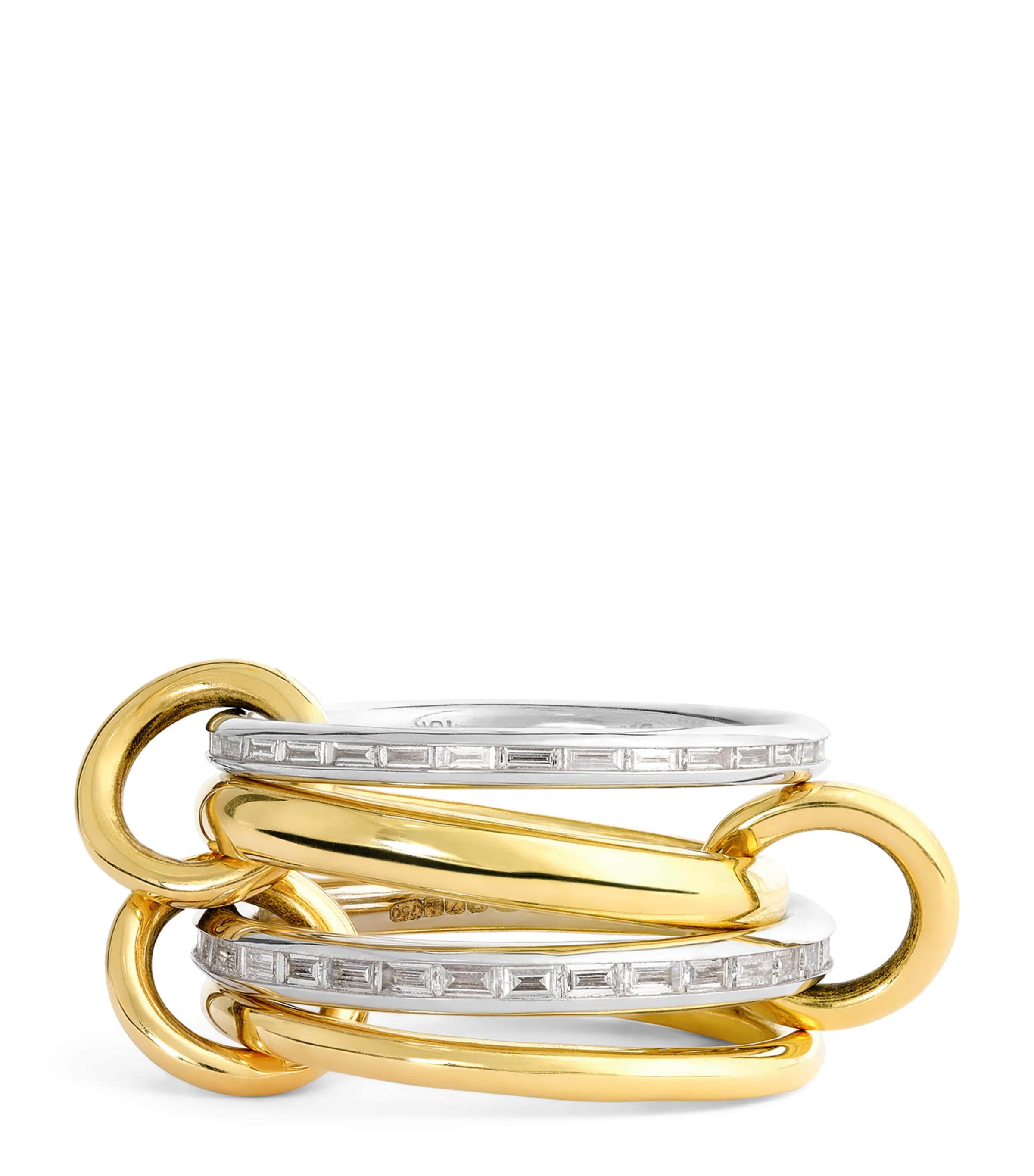 Spinelli Kilcollin Yellow Gold, White Gold And Diamond Naima Ring In Gold