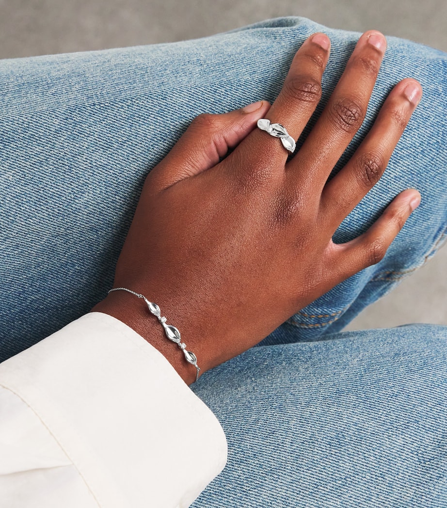 White Gold and Diamond Secret Garden Gloria Bracelet WHITE GOLD Image 5