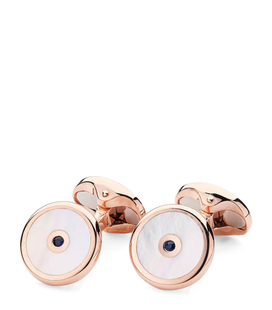Deakin & Francis Rose Gold-Plated and Mother-of-Pearl Cufflinks Rose Gold Image 1