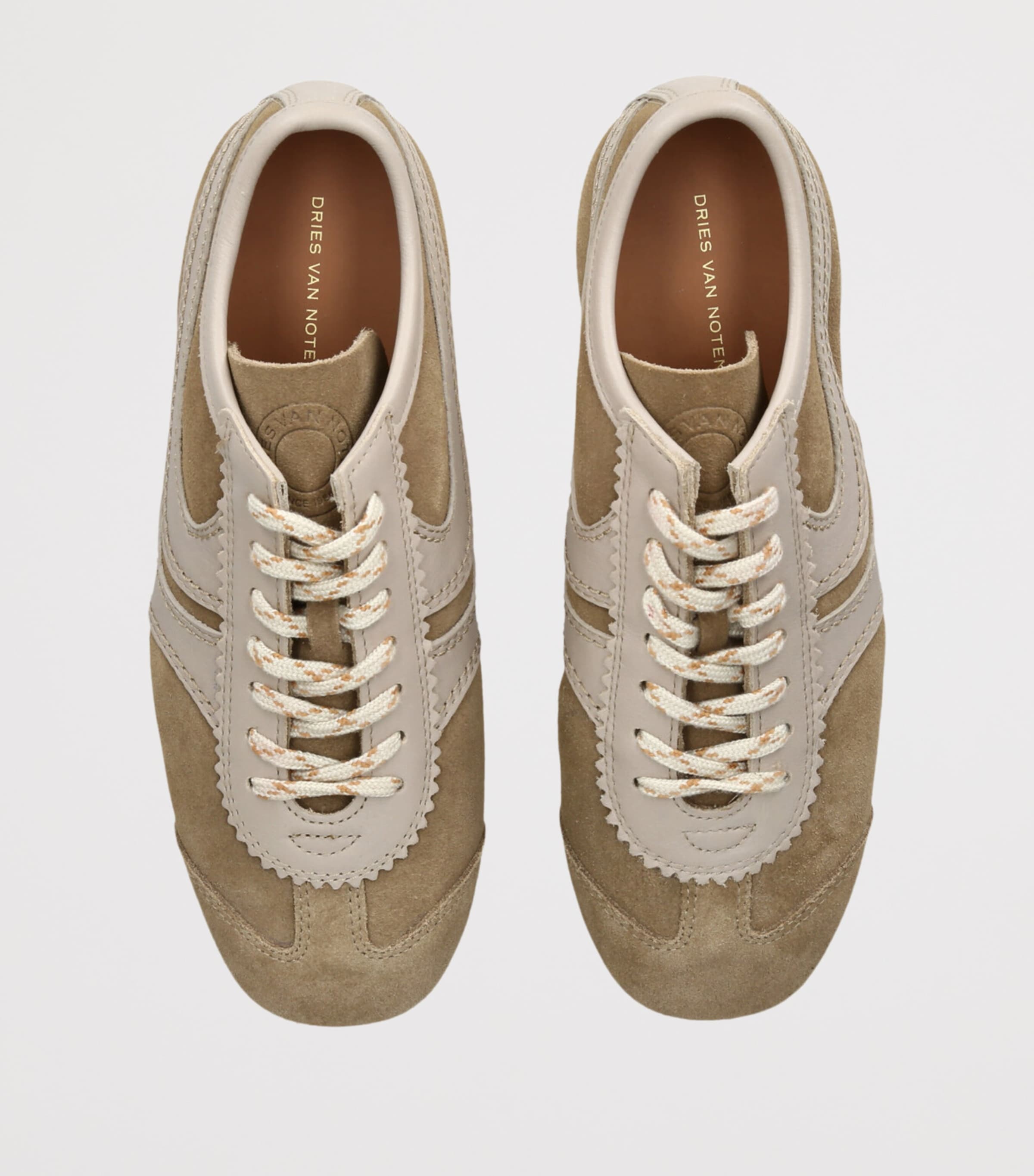 DRIES VAN NOTEN Suede Dustin Sneakers Beige Image 4