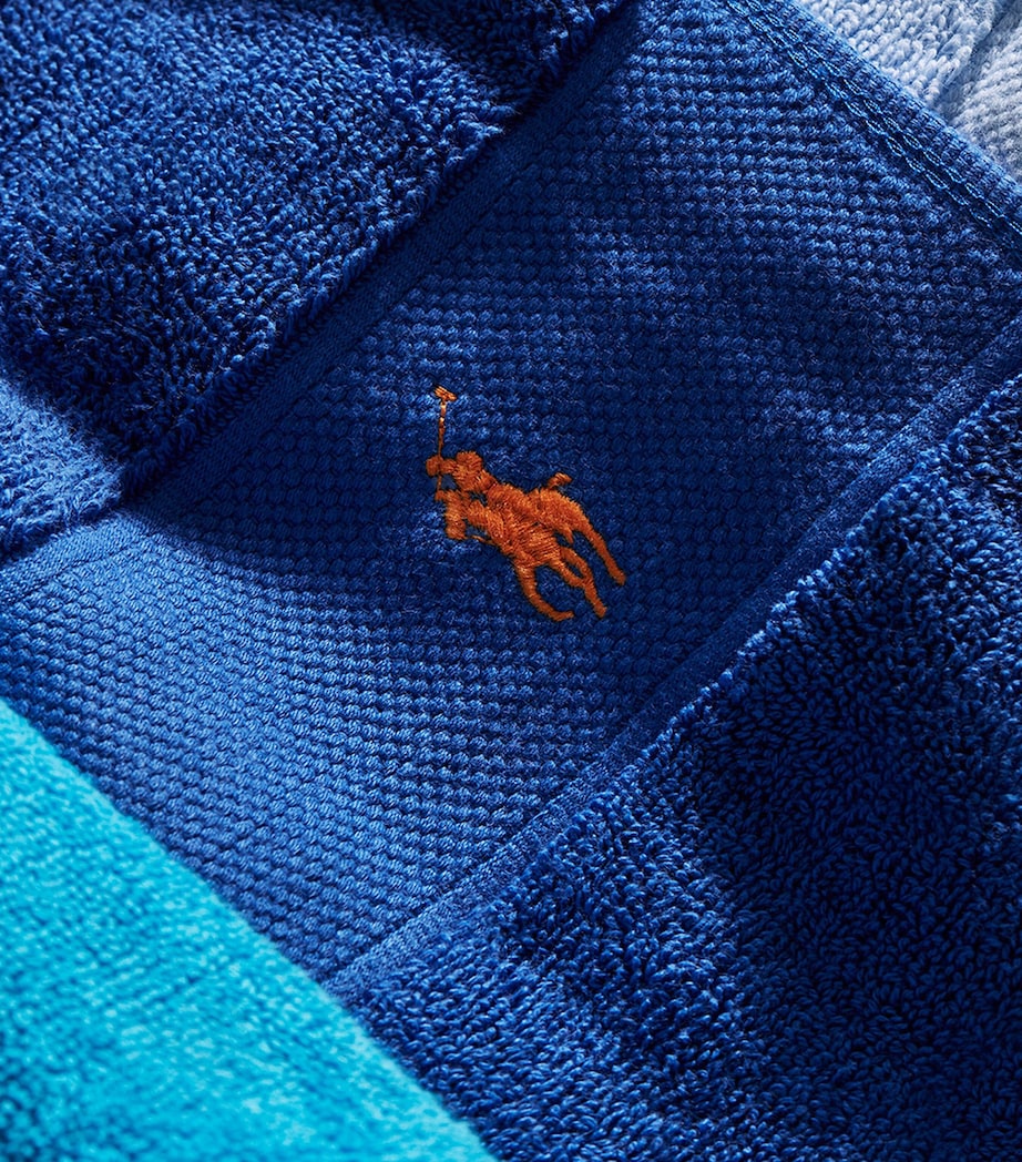 Polo Player Bath Towel (70cm x 140cm) IRIS BLUE Image 4