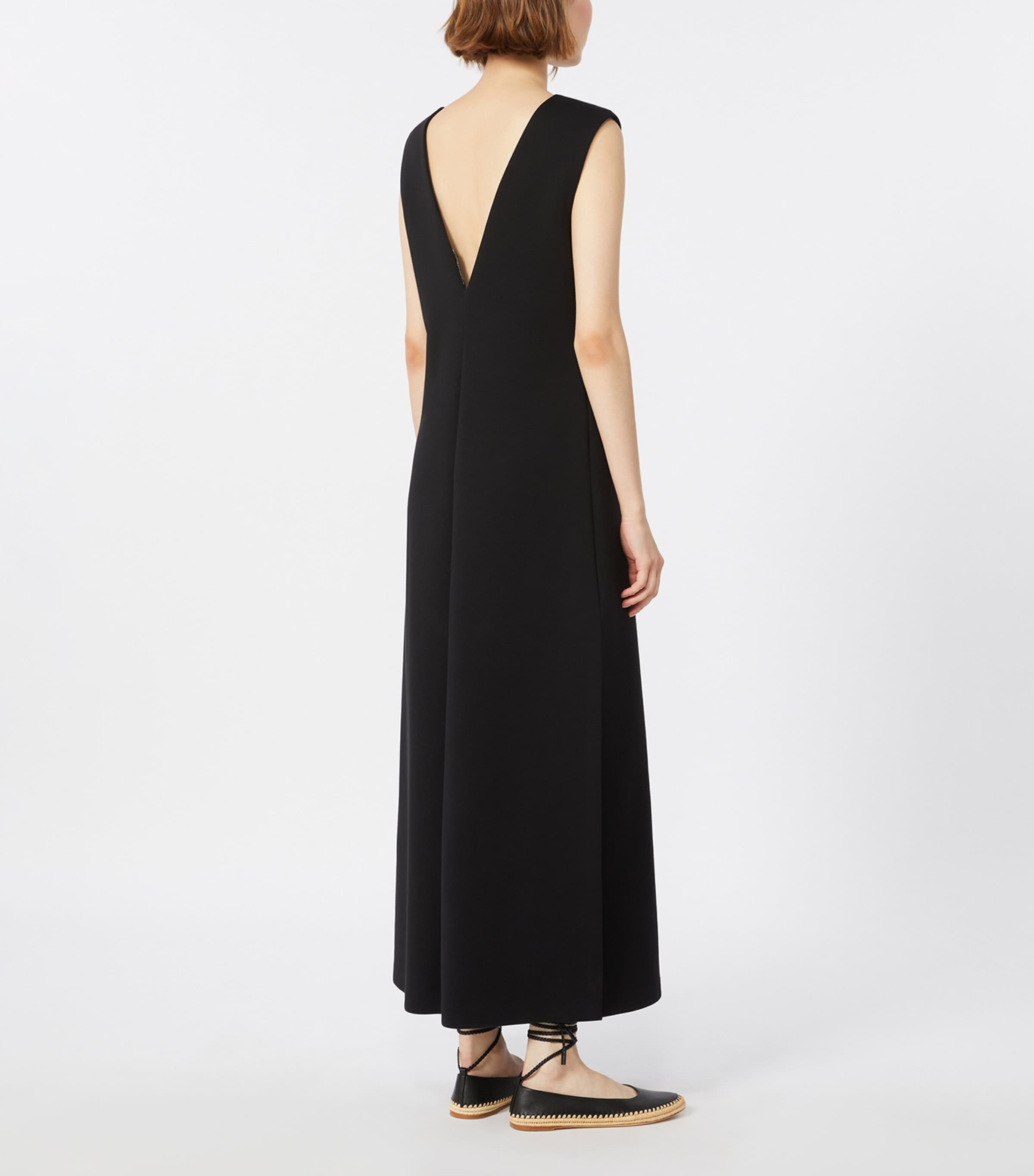 Max Mara Womens Cotton-Blend Jersey Maxi Dress Black Image 3