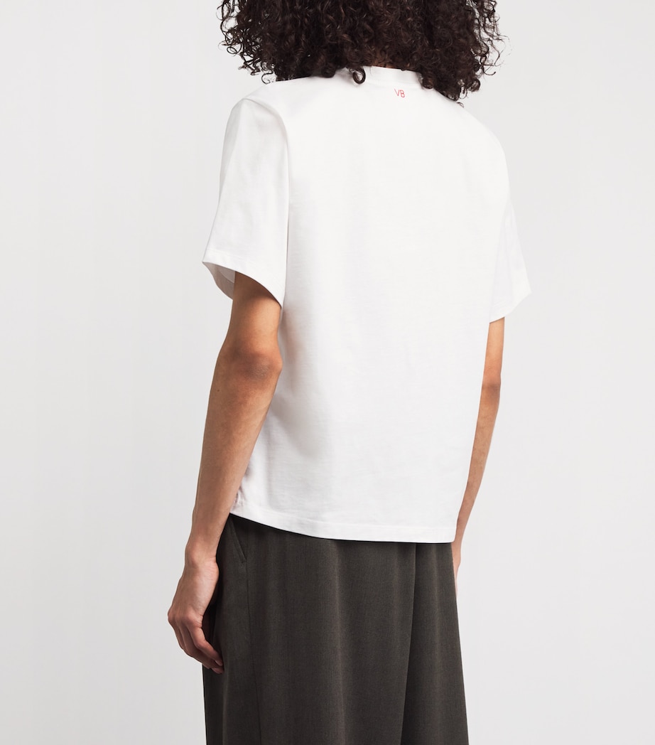 Organic Cotton Slogan T-Shirt 6 WHITE Image 4