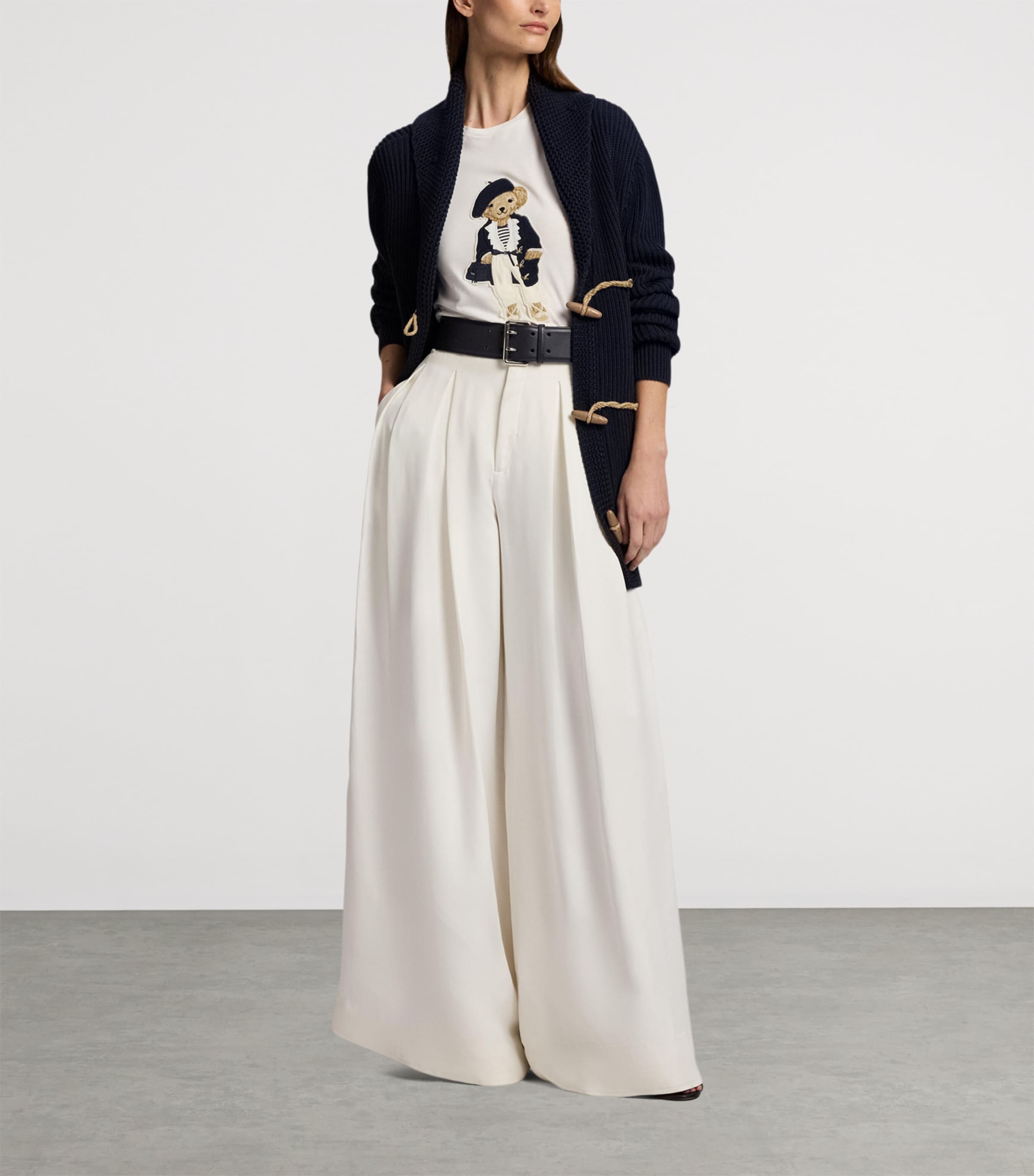 Cotton Polo Bear T-Shirt NATURAL-101 Image 6