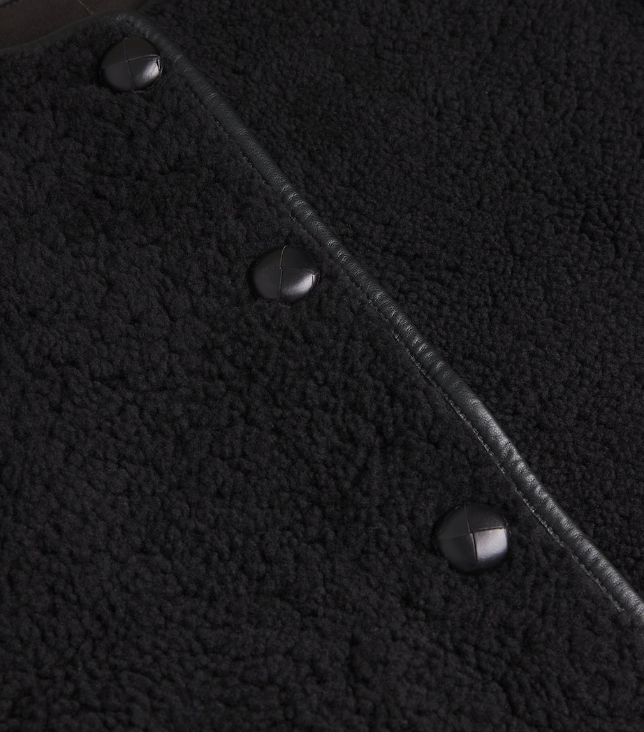 Shearling Bliss Bomber Jacket 0003 DARK CHOCOLATE Image 5