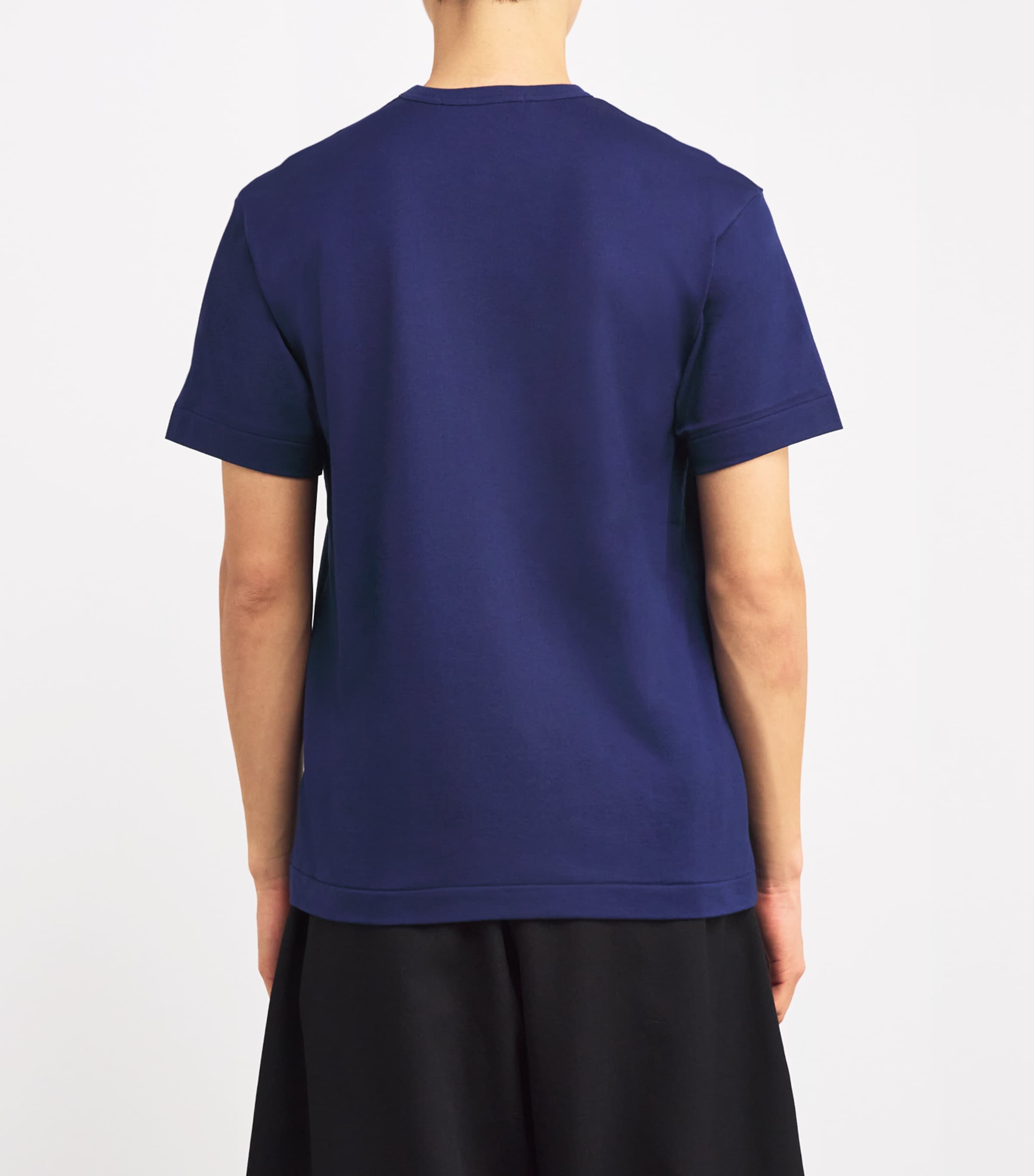 Comme Des Garçons Play Mens PLAY Logo T-Shirt Navy Image 4