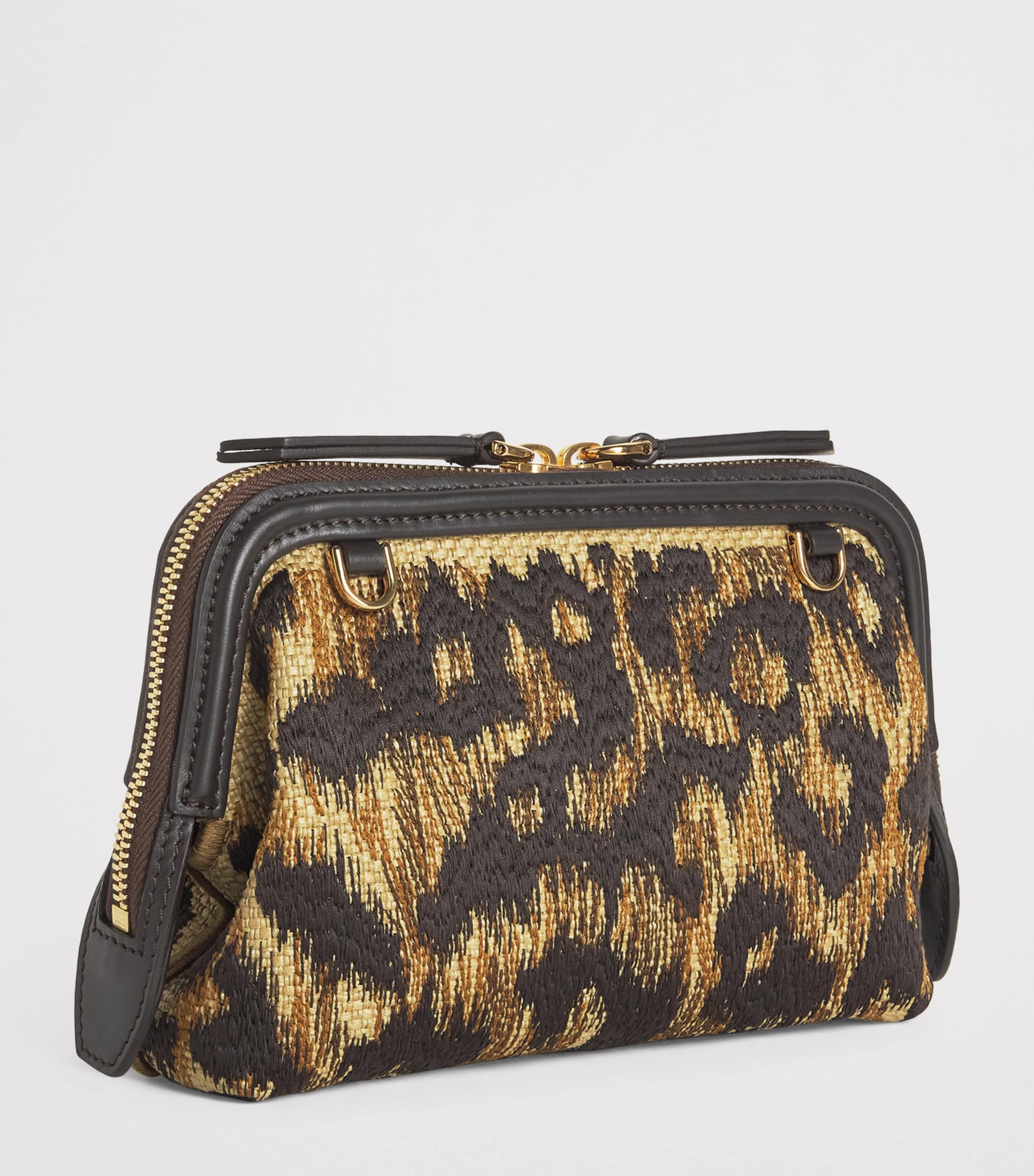 Etro Raffia Embroidered Doc Cross-Body Bag Image 3