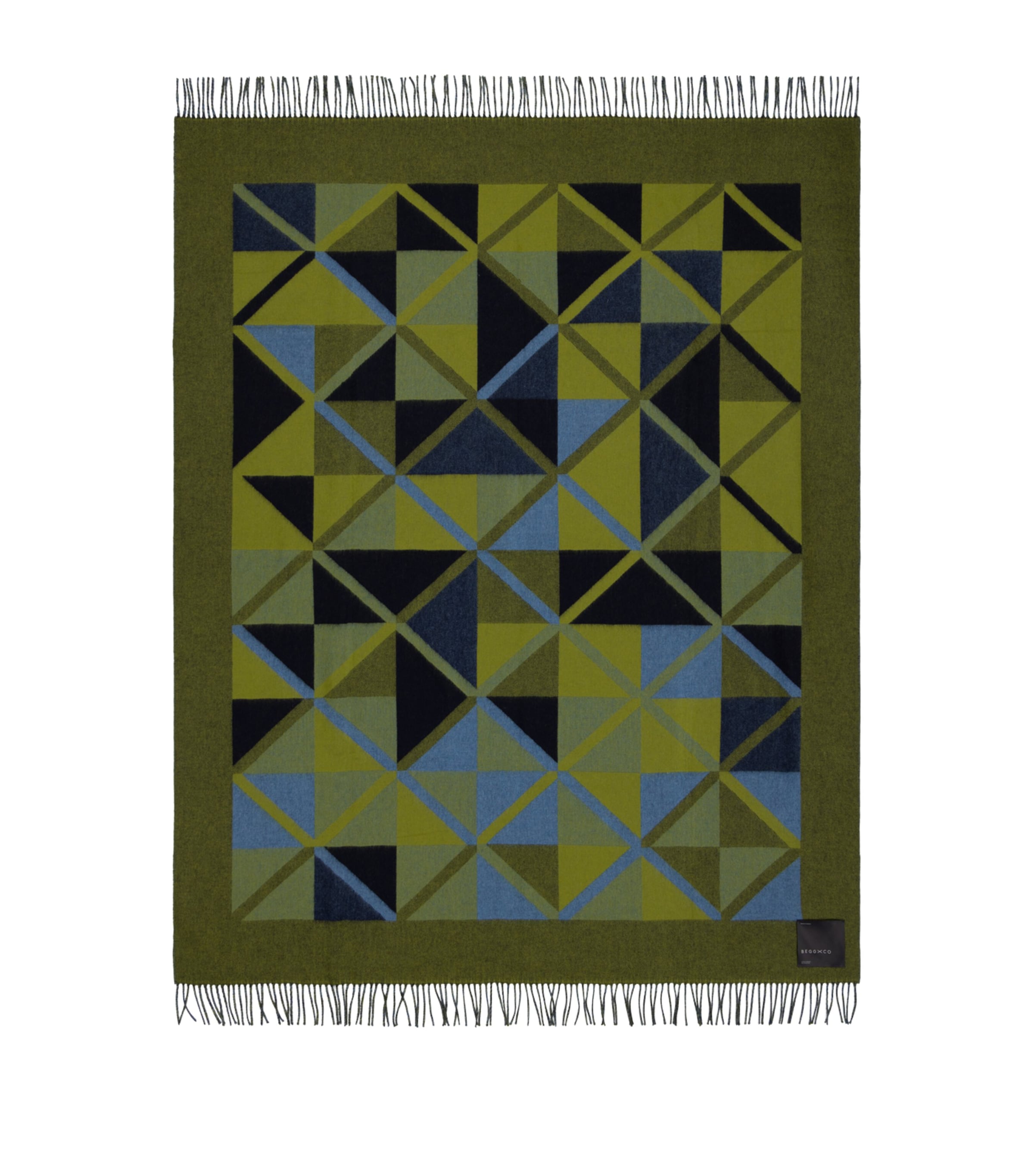 Begg X Co Cashmere Dallas Marquet Throw In Green
