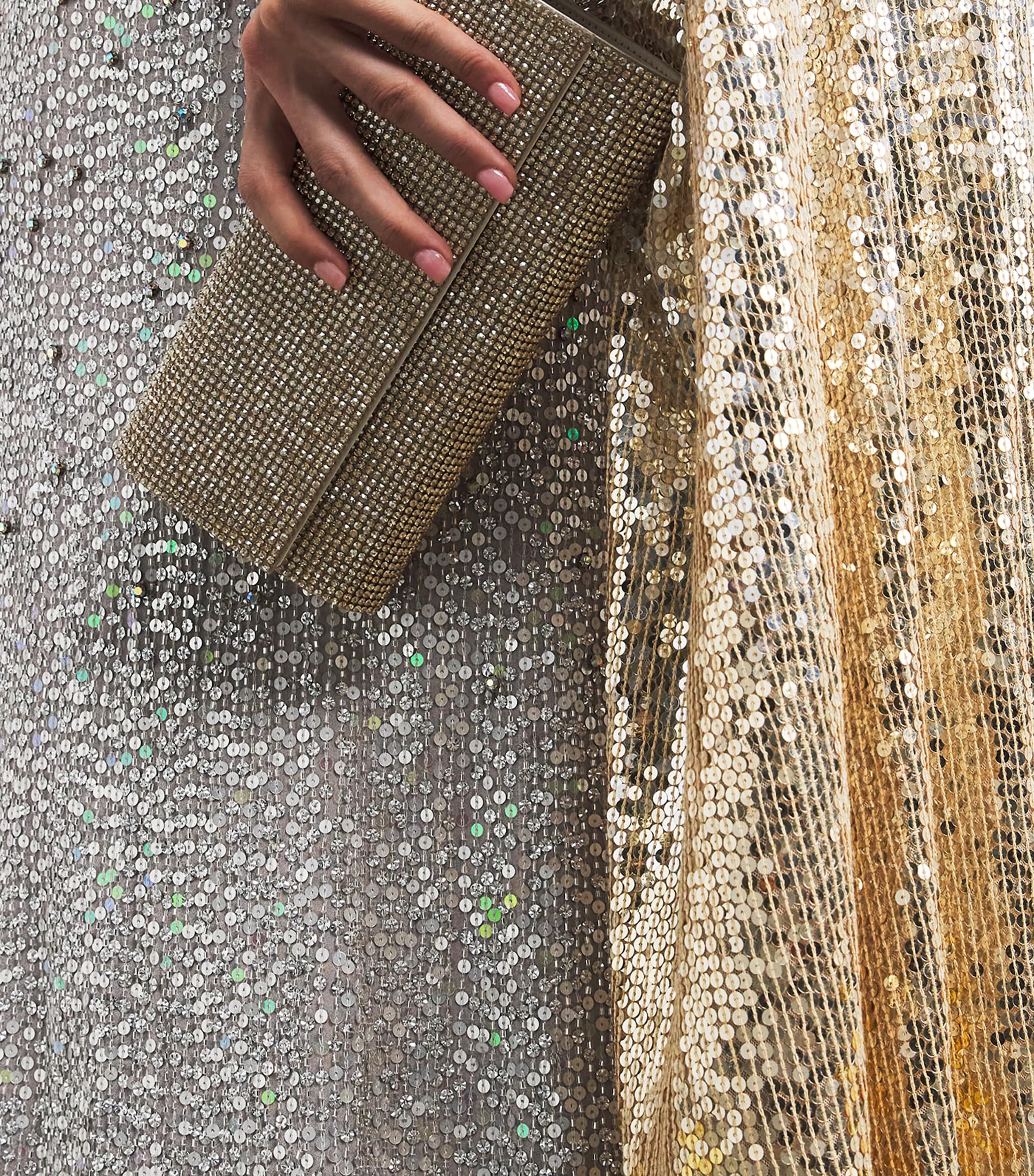 Sequin Cassia Cape Gown ILLUSION 820 Image 7