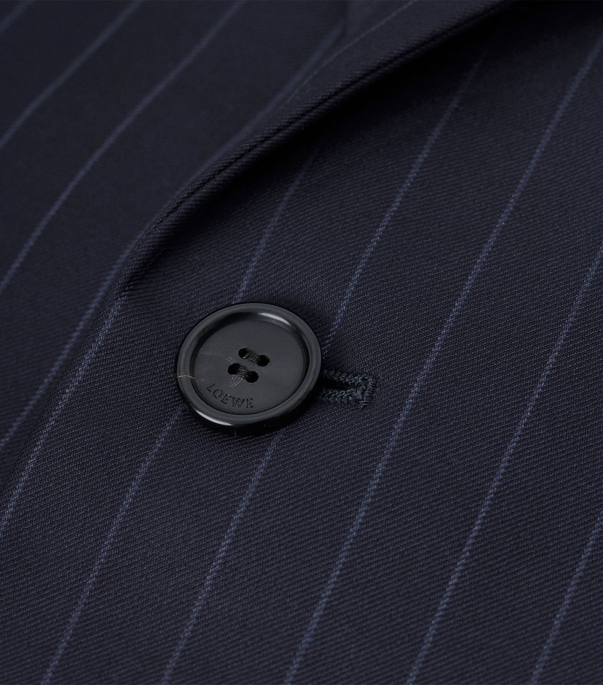 Pinstripe Exaggerated-Sleeve Blazer NAVY/GREY Image 6