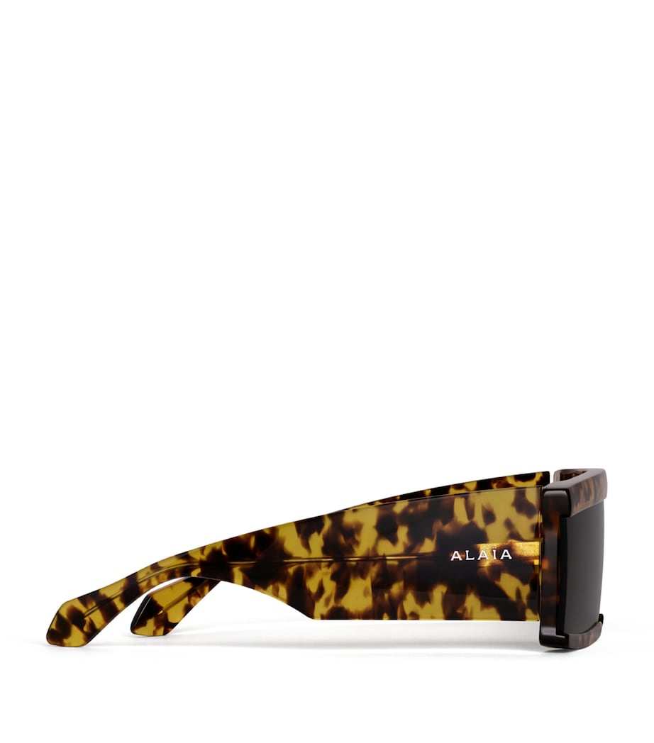 Alaïa Acetate Rectangular Mask Sunglasses Blanc Casse Image 2