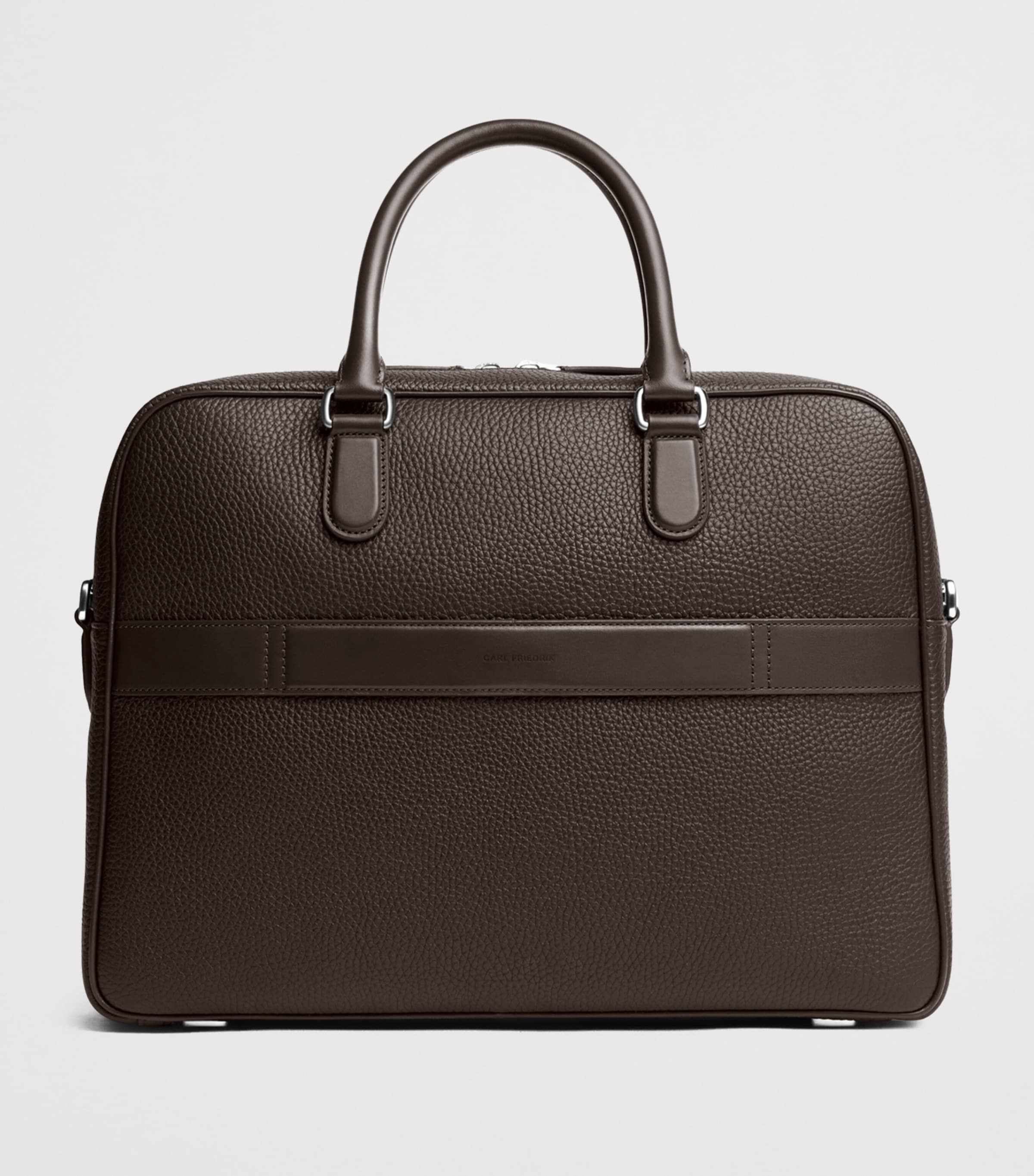 Carl Friedrik Leather Dunloe Briefcase Chocolate Image 7