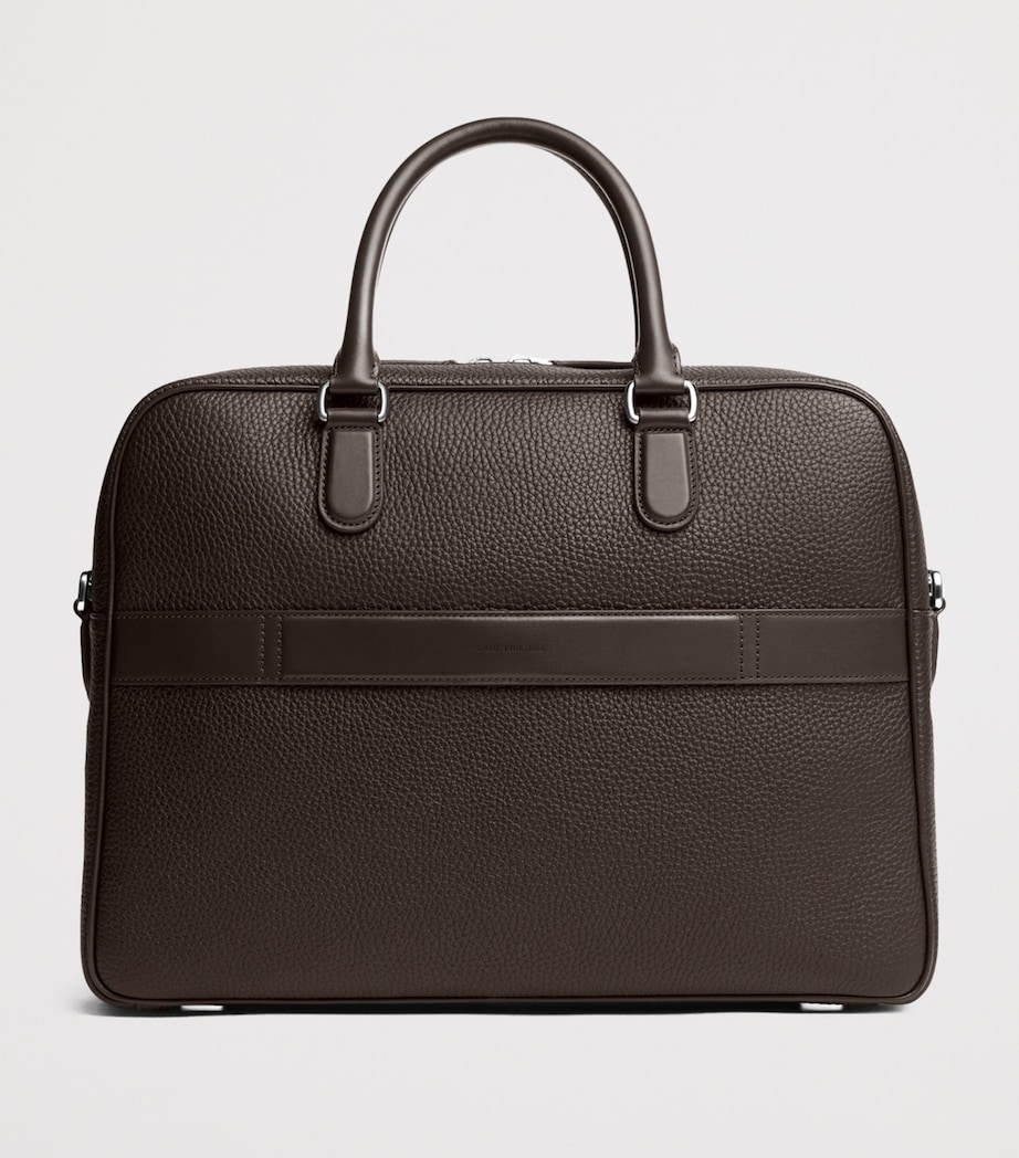 Carl Friedrik Leather Dunloe Briefcase Chocolate Image 7